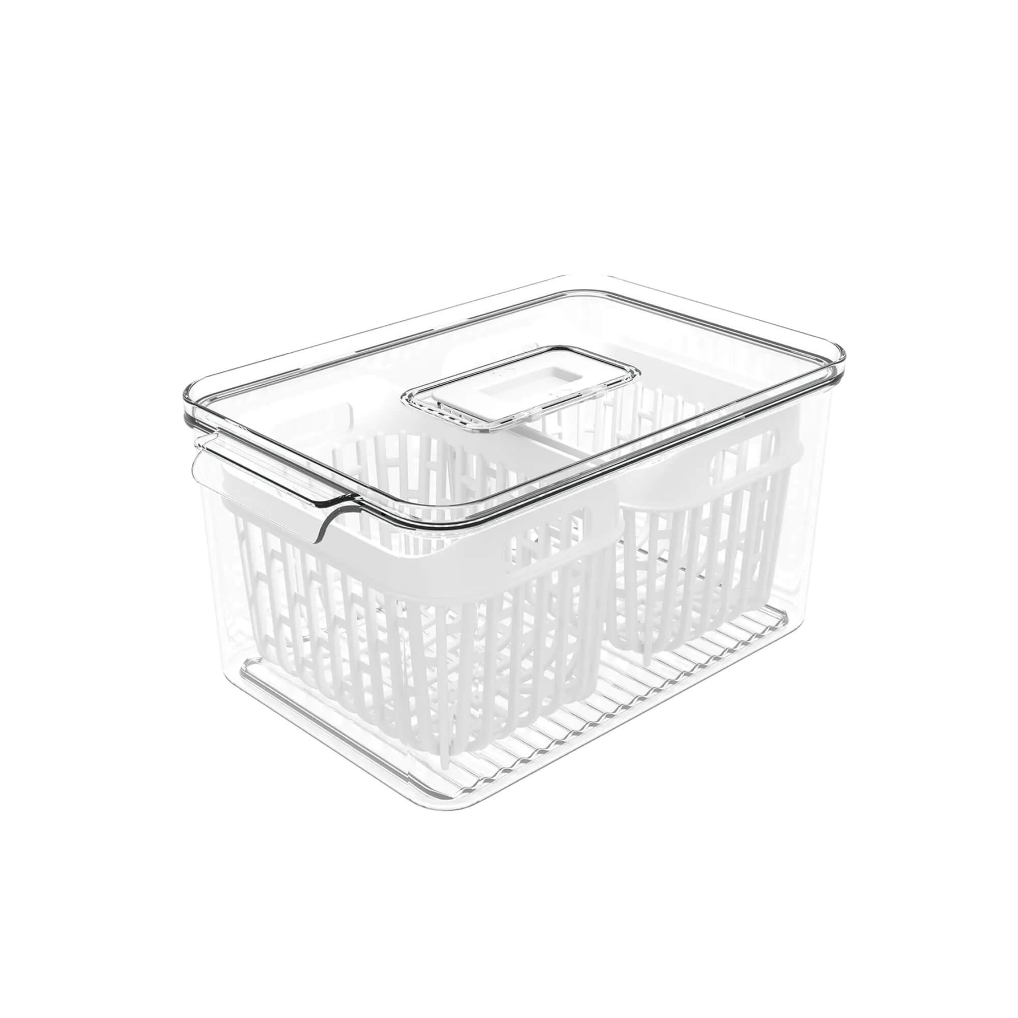 Organizador de Geladeira Coza Dry 3,2 Litros com 2 Cestos Brinox - 10187/3009