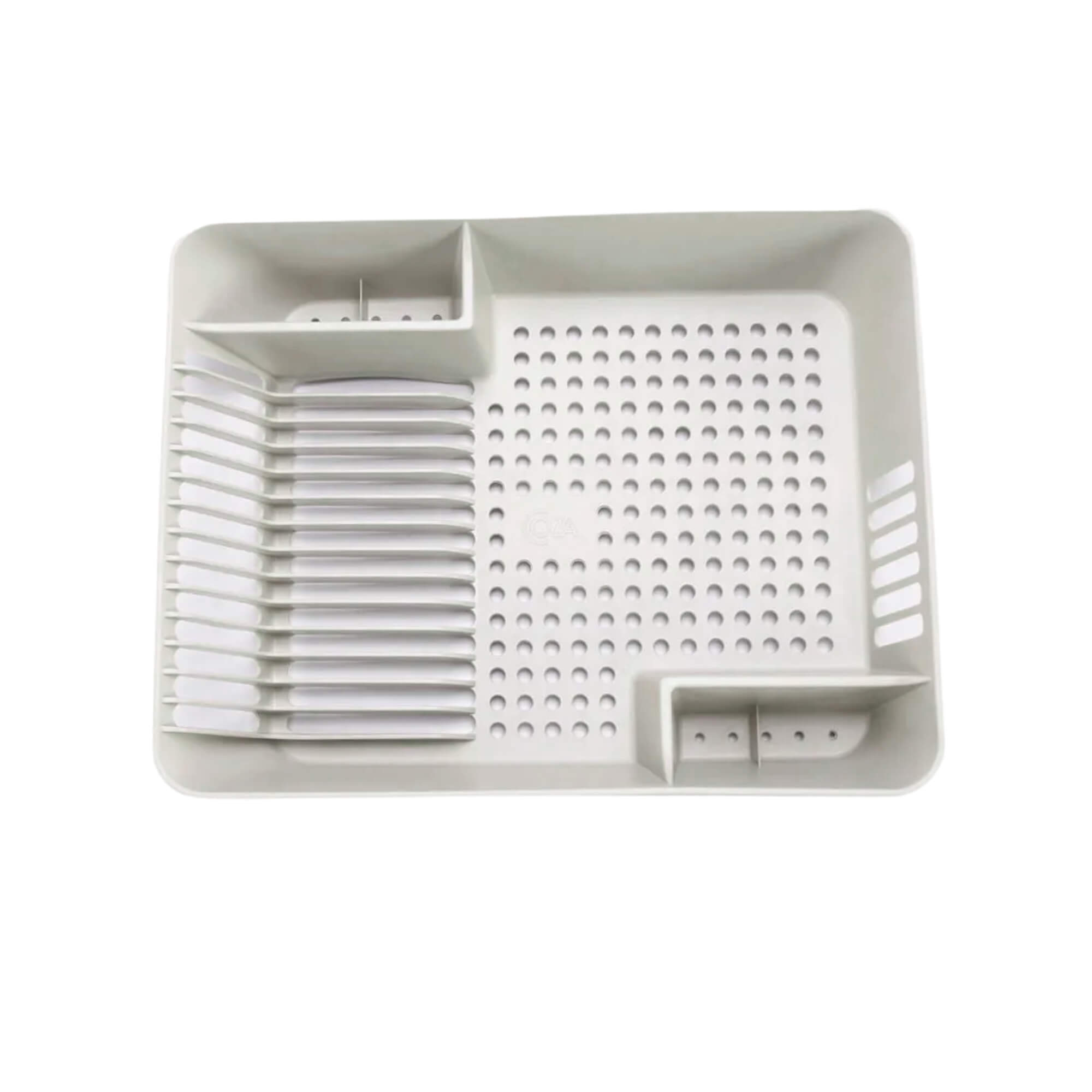 Escorredor de Louças 14 Pratos Coza Basic Cinza Frio Brinox - 10848/0499