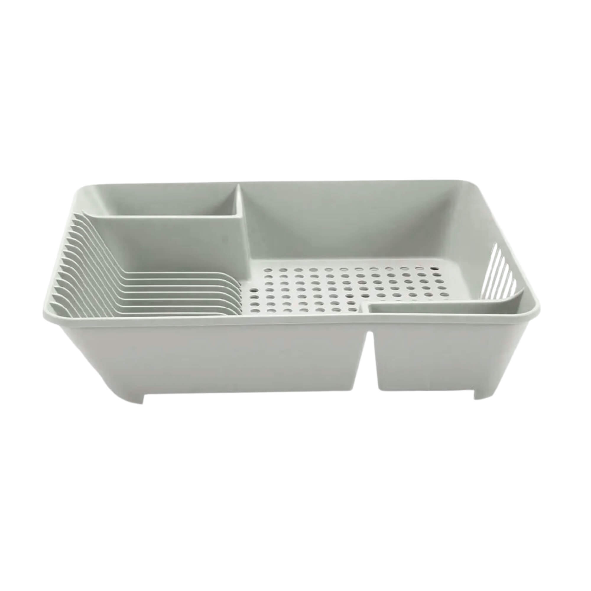 Escorredor de Louças 14 Pratos Coza Basic Cinza Frio Brinox - 10848/0499