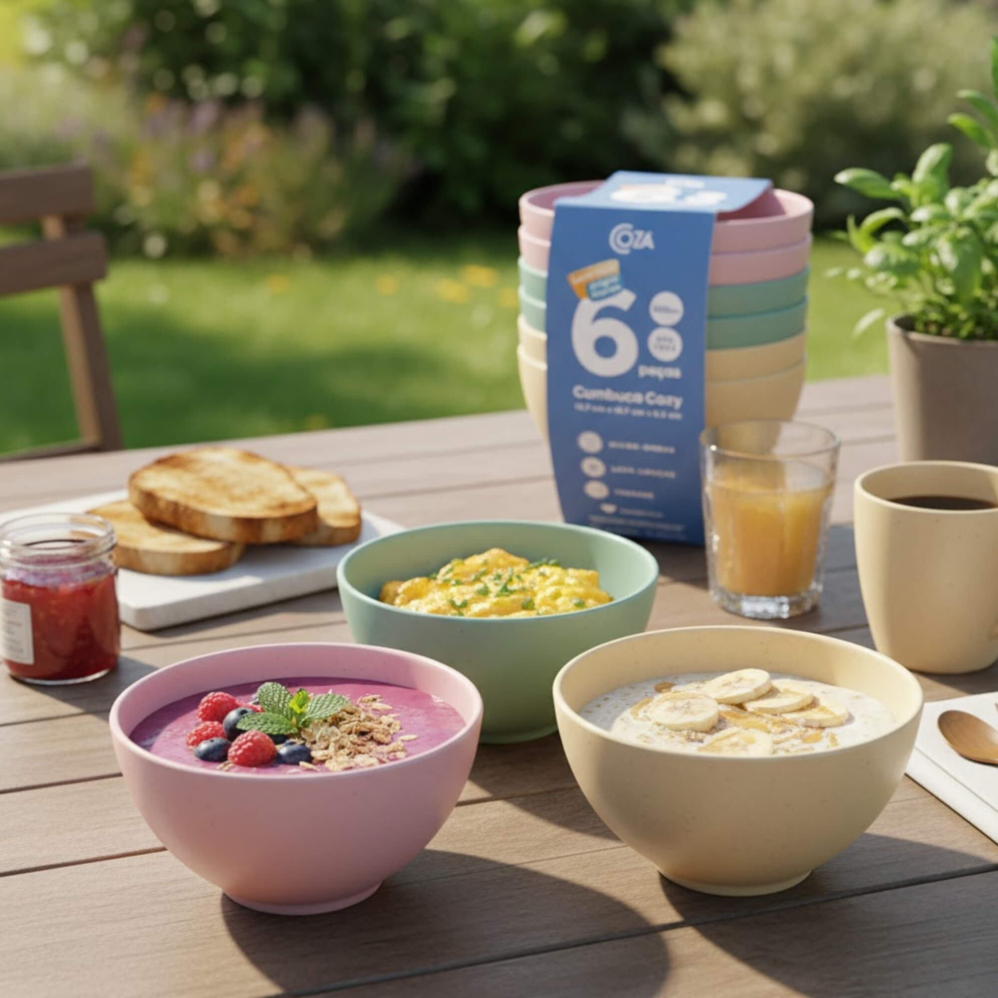 Kit Cumbuca Coza Cozy 500ml 6 Peças Brinox - 99428/3929