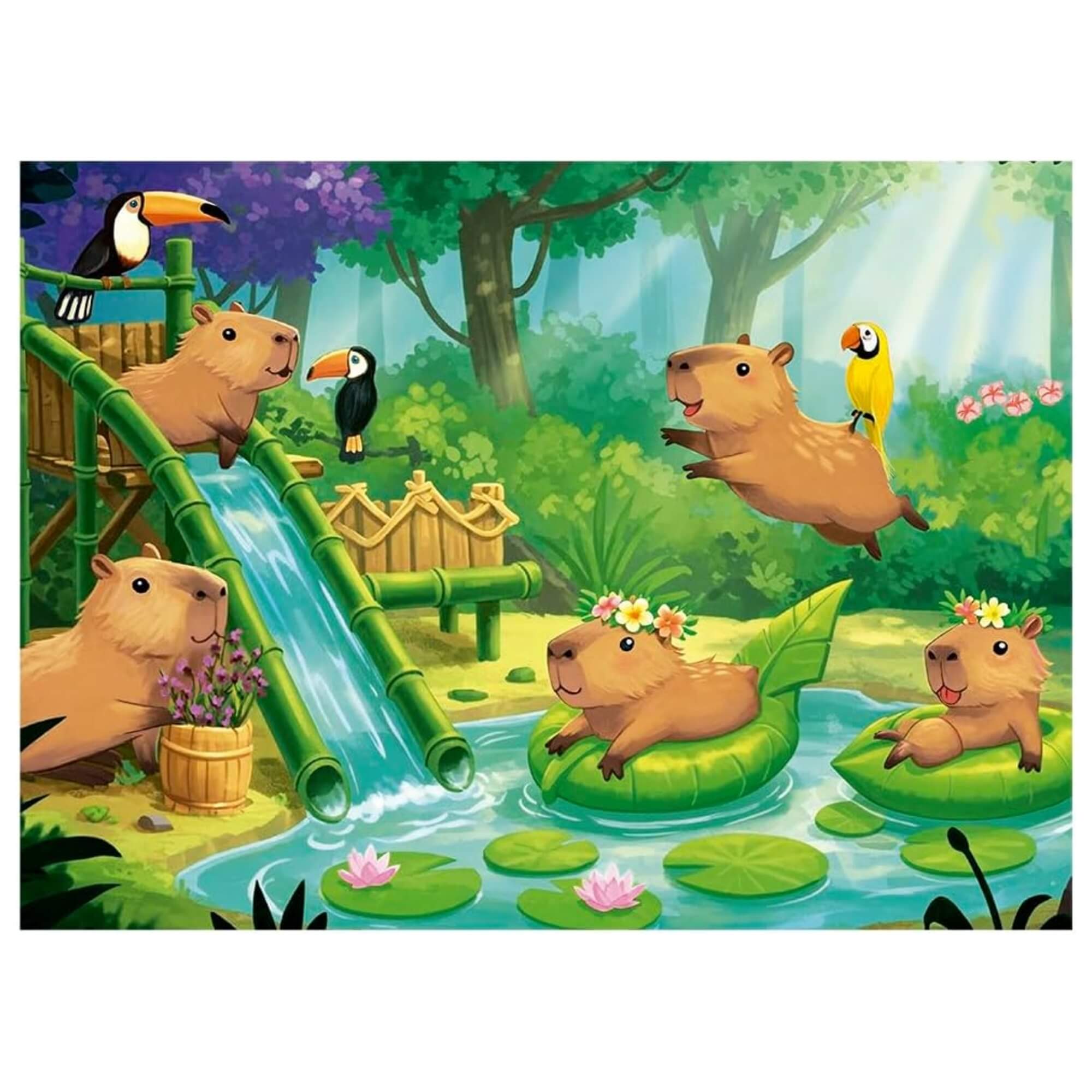 Quebra-cabeça 100 peças Capivara Club +6 Anos Grow - 04853