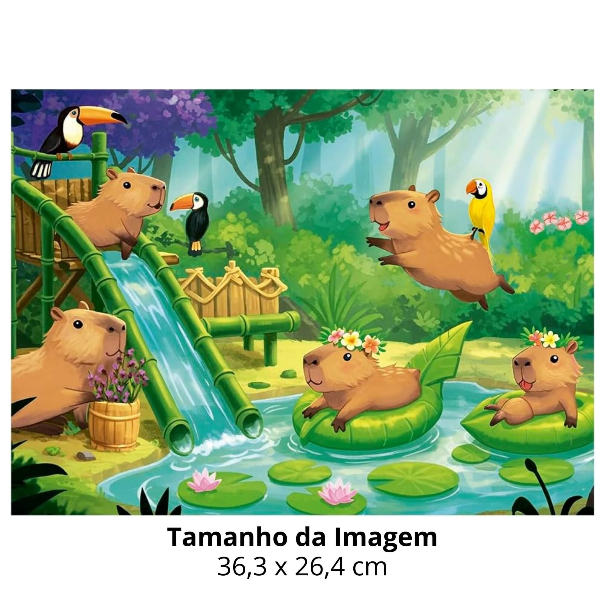 Quebra-cabeça 100 peças Capivara Club +6 Anos Grow - 04853