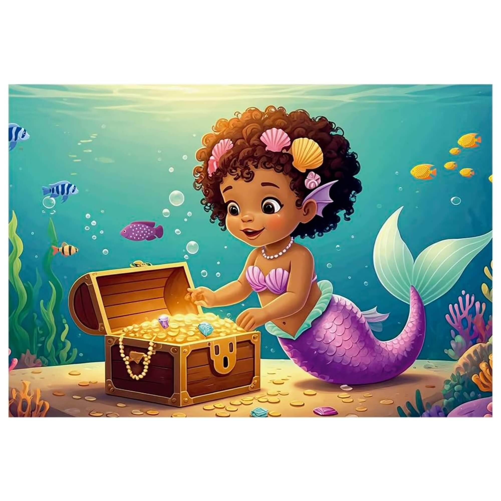 Quebra-cabeça Progressivo Sereias 12,20,30 Peças Grow - 04859