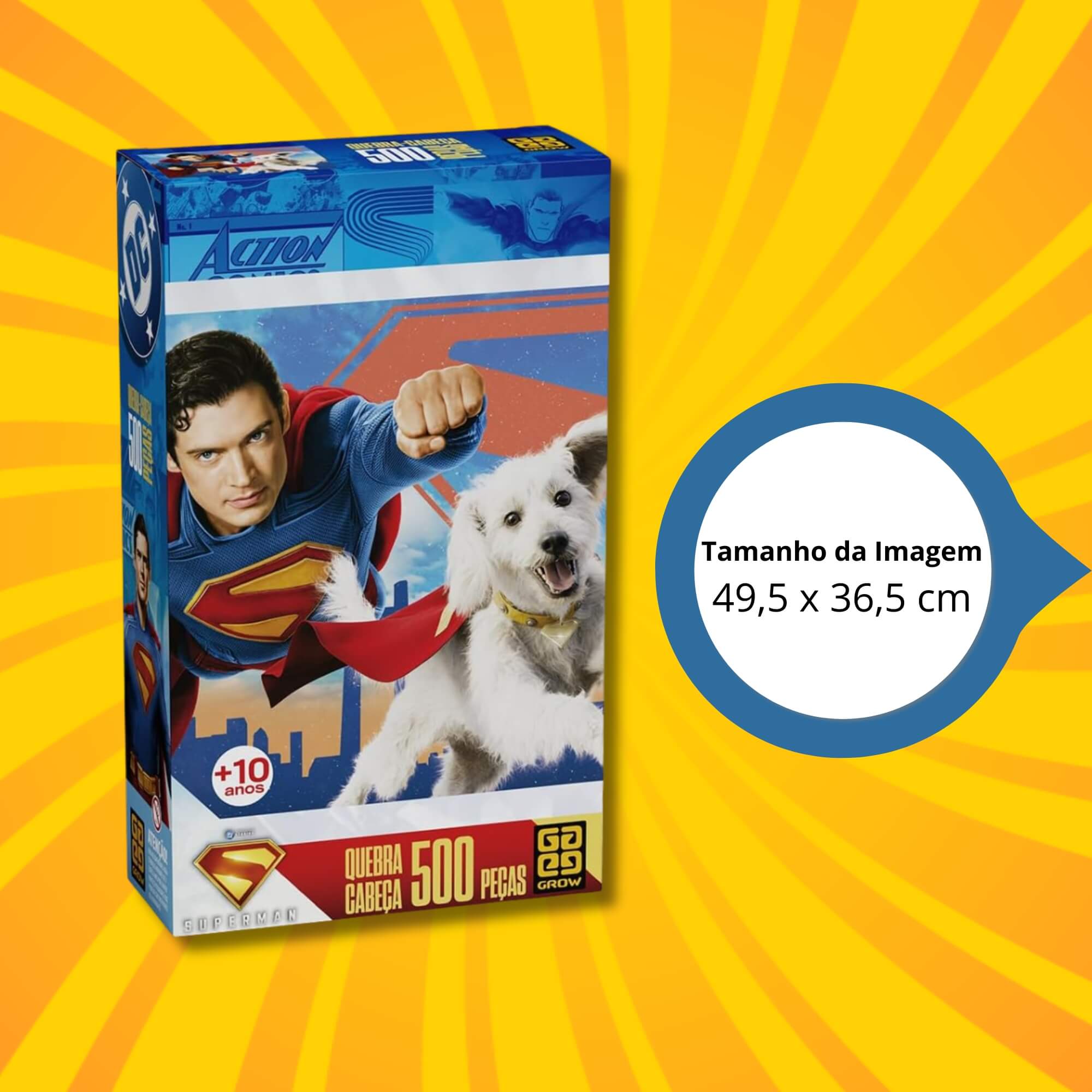 Quebra-cabeça 500 peças Superman Grow - 04926