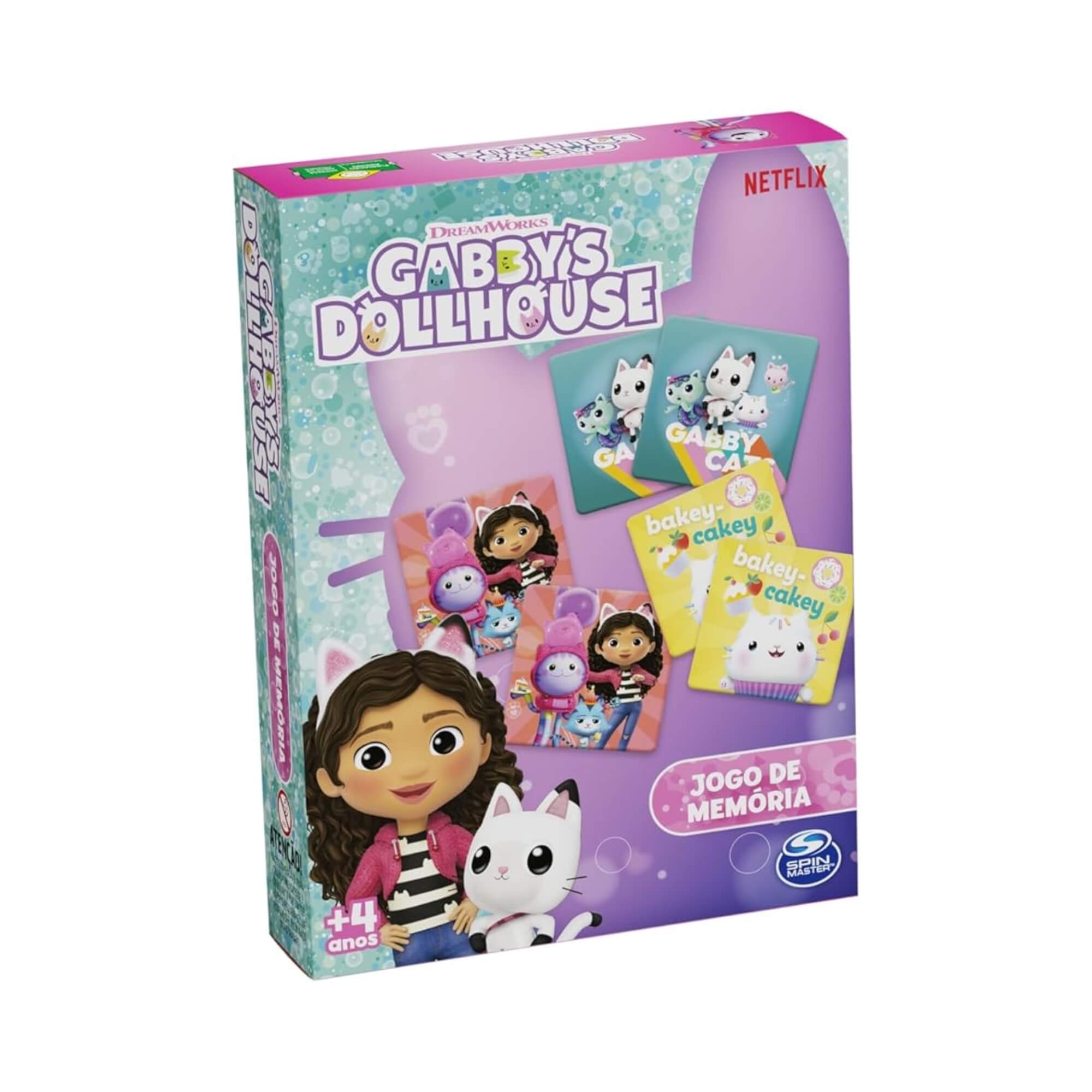 Jogo da Memória Gabby's Dollhouse +4 Anos Grow - 04375