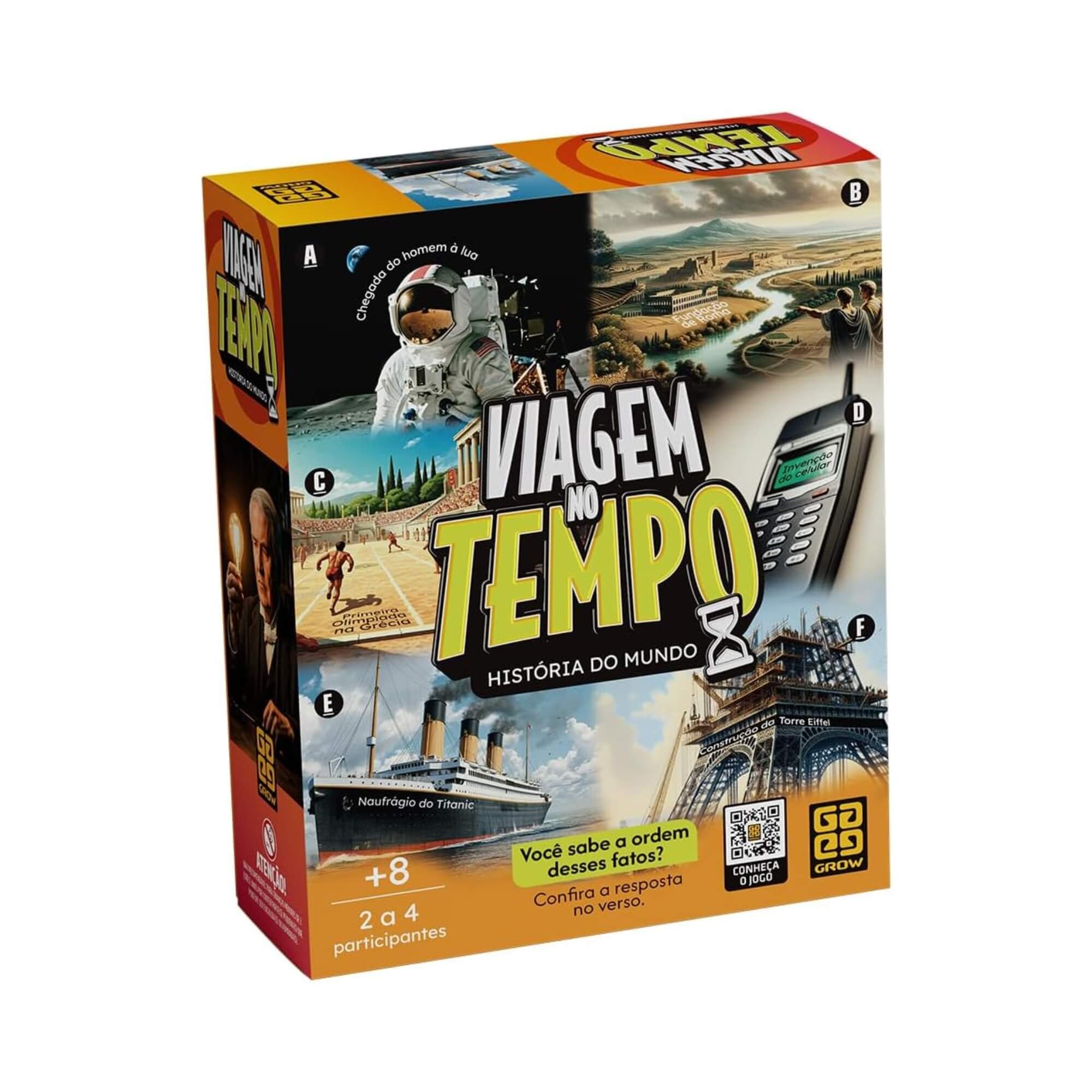 Jogo Viagem no Tempo +8 Anos 2 a 4 jogadores Grow - 04914
