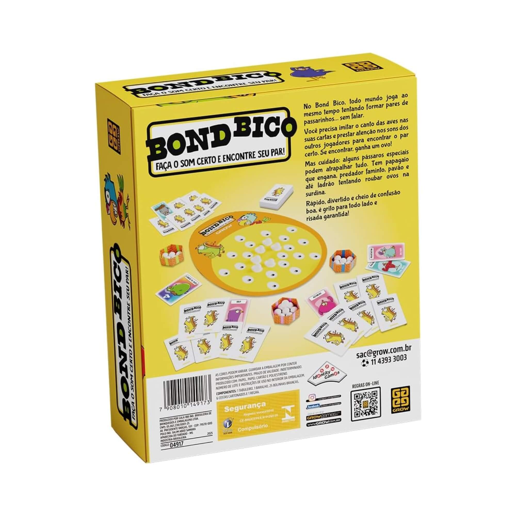 Jogo Bond Bico Grow +8 Anos 3 a 6 Jogadores Grow - 04917