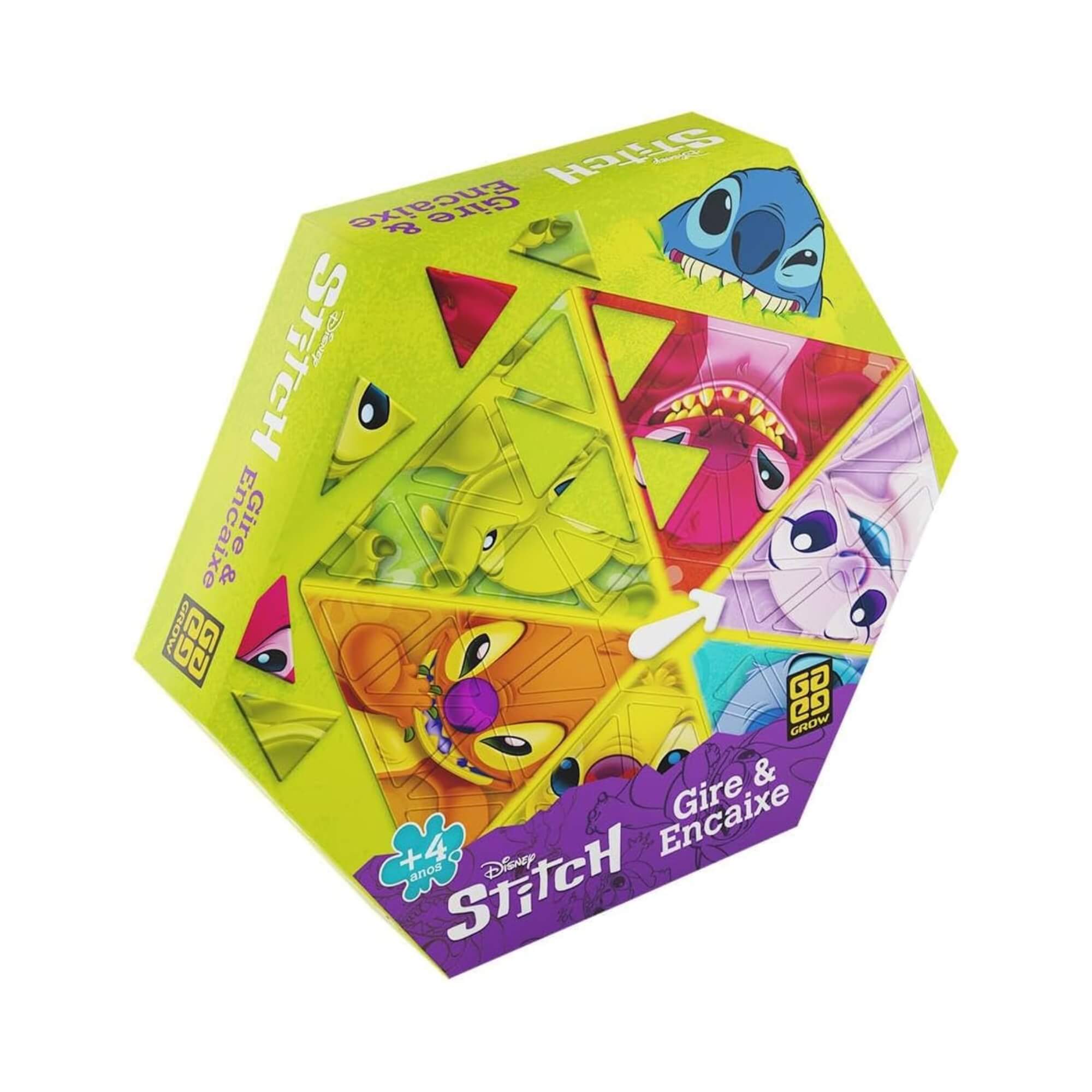 Jogo Gire e Encaixe Stitch +4 Anos Grow - 04869