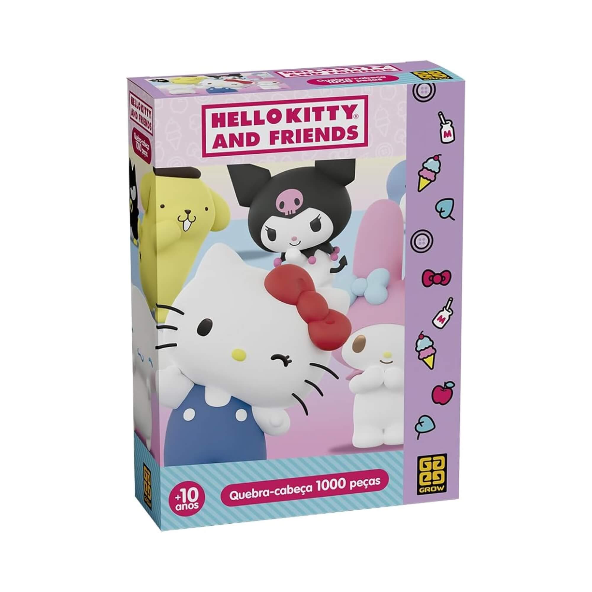 Quebra-cabeça 1000 peças Hello Kitty and Friends Grow - 04987