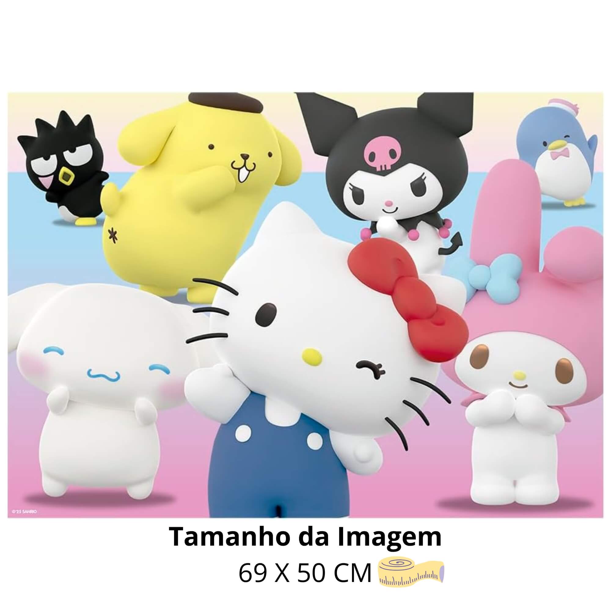 Quebra-cabeça 1000 peças Hello Kitty and Friends Grow - 04987