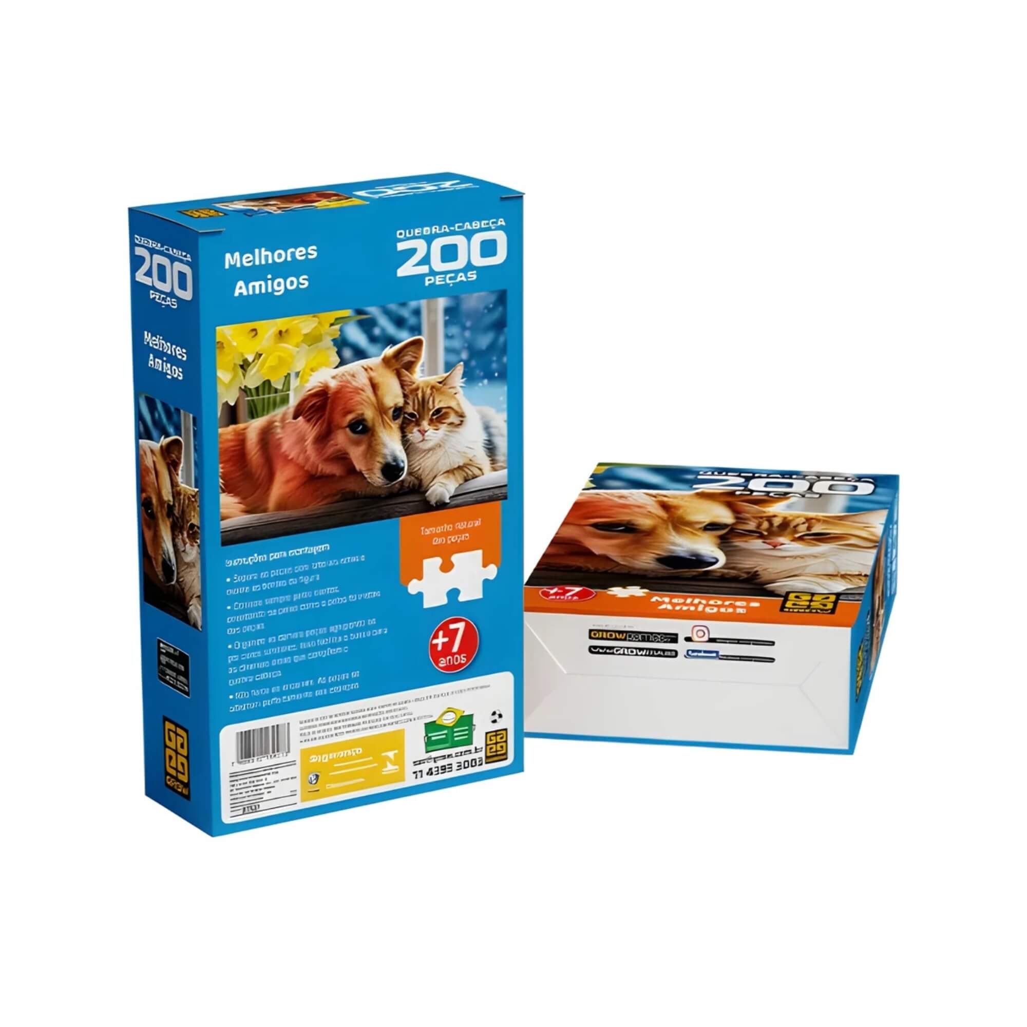 Quebra-cabeça 200 peças Melhores Amigos Grow - 03927
