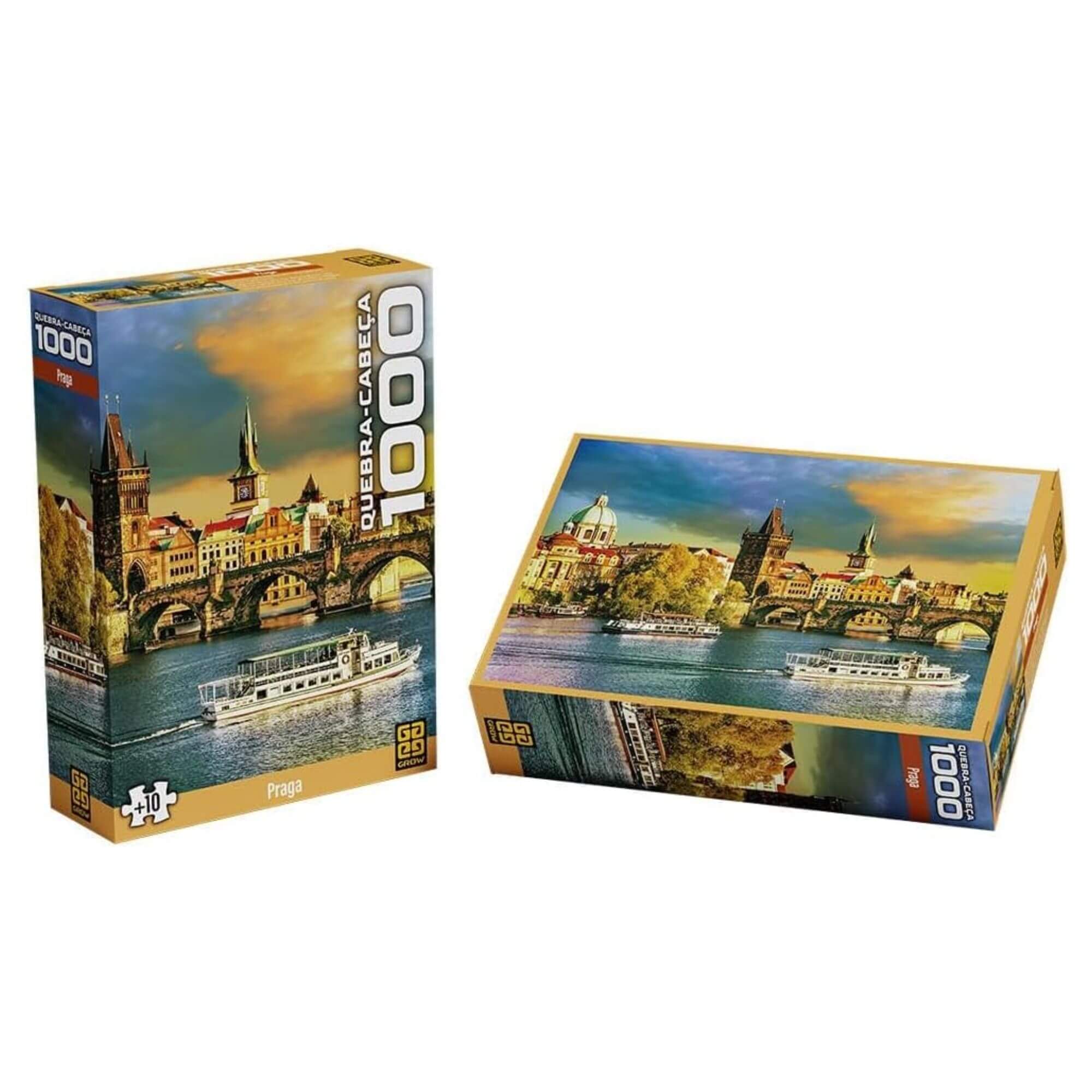 Quebra-cabeça 1000 peças Praga Grow - 03948