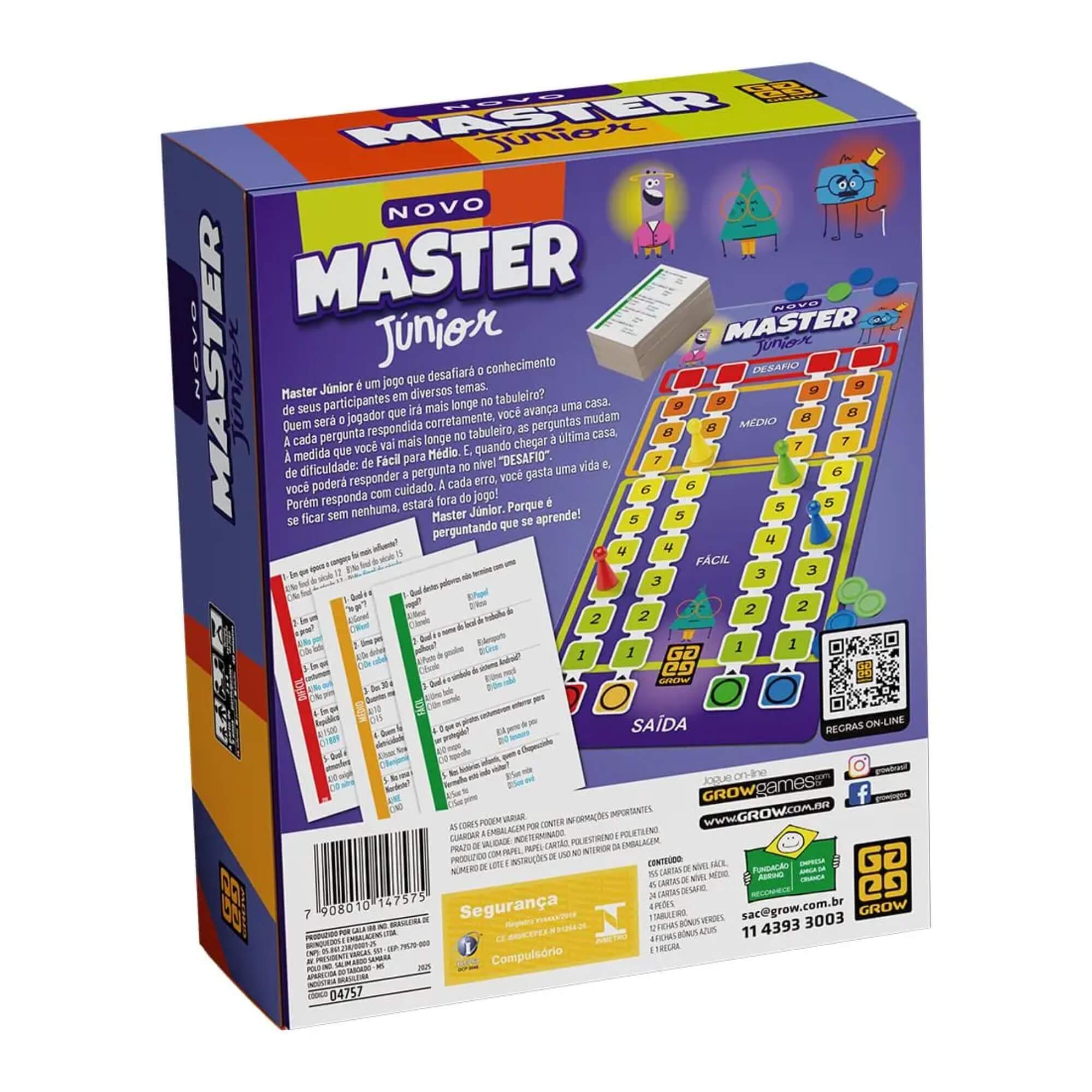 Jogo Novo Master Júnior +9 Anos Grow - 04757