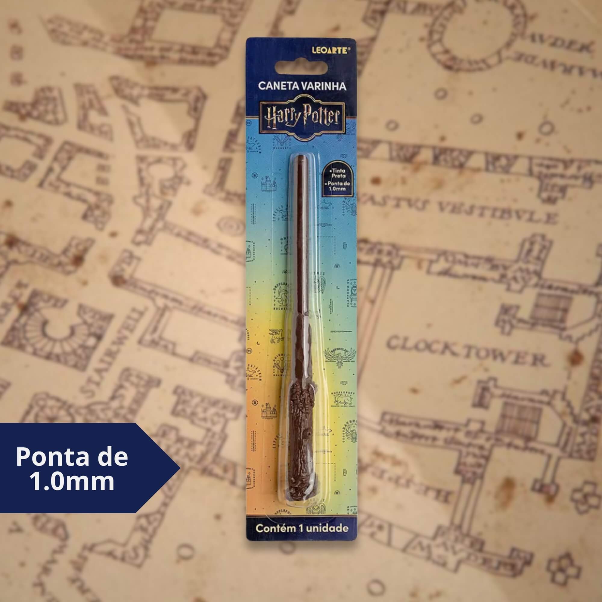 Caneta Esferográfica Ponta 1.0 Formato Varinha Harry Potter Leo&Leo - 10221