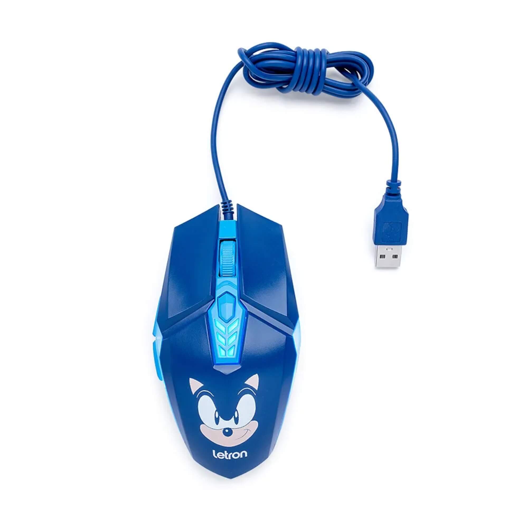Mouse Gamer RGB 6 Botões 3600 Dpi Sonic Letron Leo&Leo Leonora - 10313