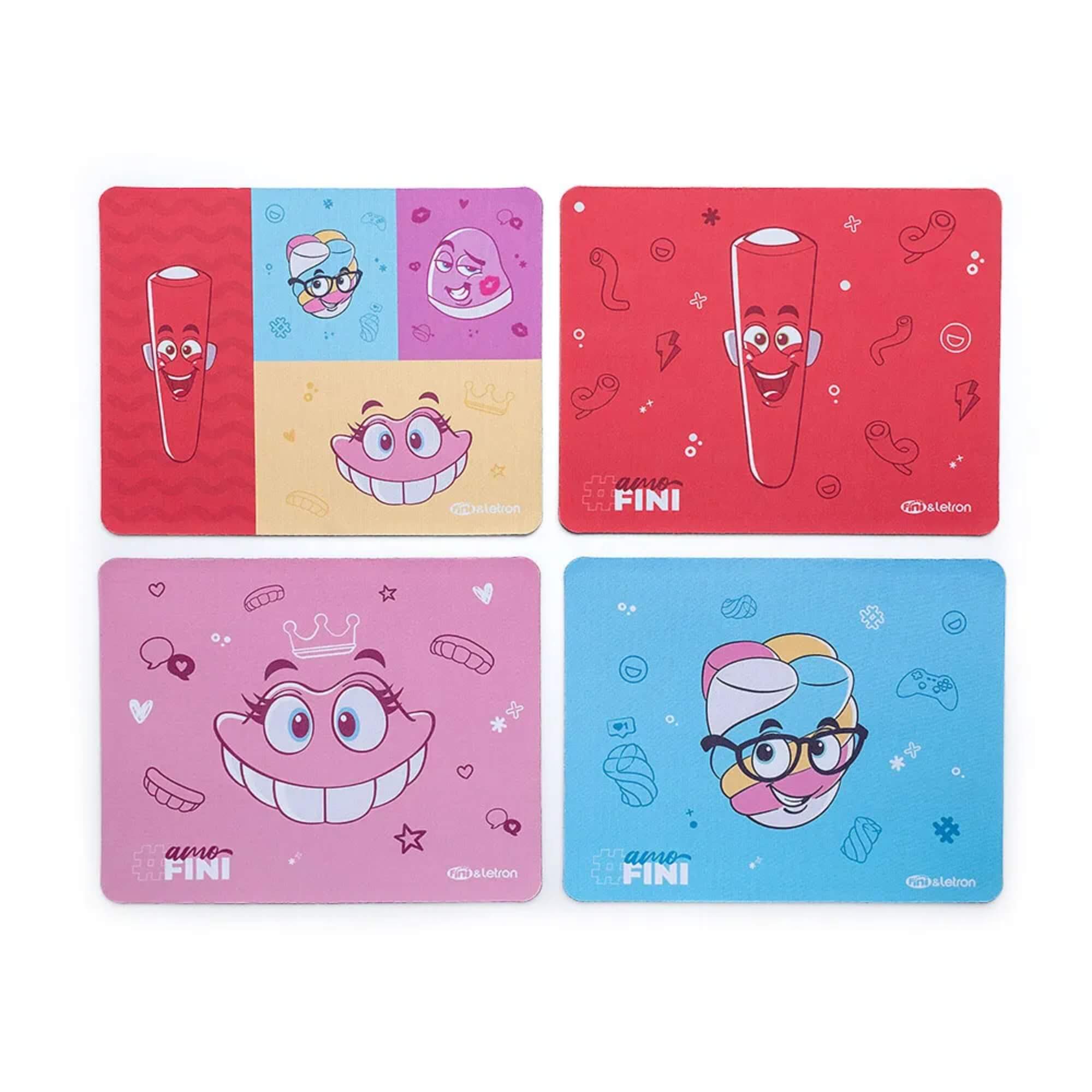Mouse Pad Slim Estampas Sortidas Fini (Caixa com 20 unidades) Leo&Leo Leonora - 10335