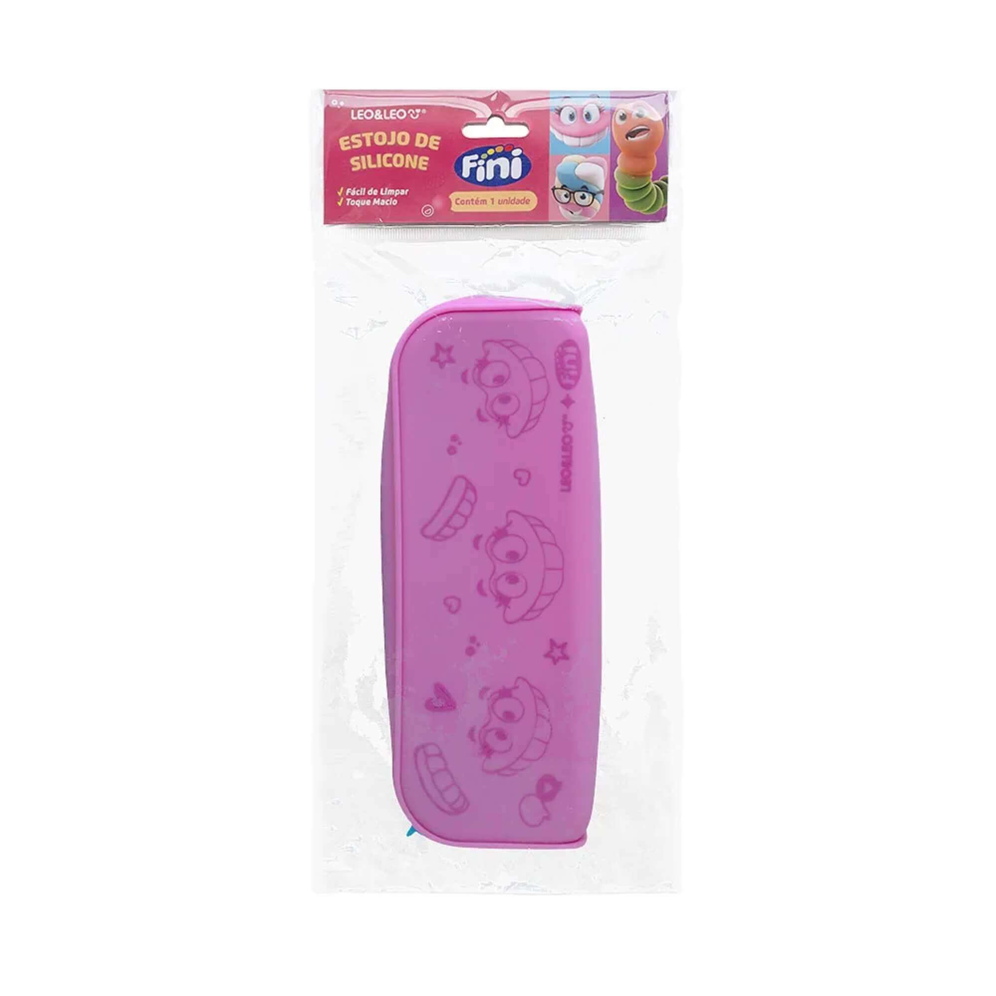 Estojo Retangular de Silicone Fini - Pacote Sortido com 6 unidades Leo&Leo Leonora - 10353