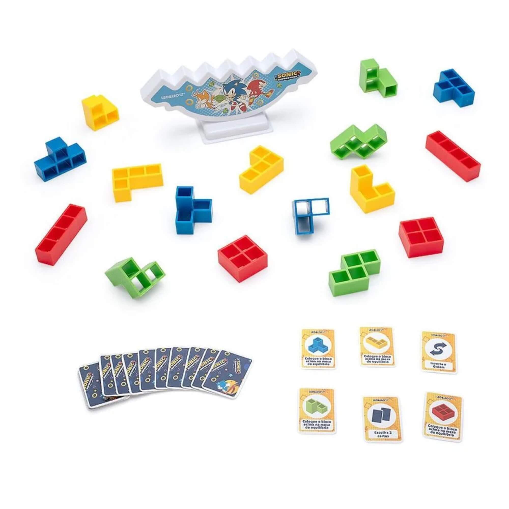 Jogo de Raciocínio Mestre do Equilíbrio Sonic +3 Anos Leo&Leo Leonora - 10448