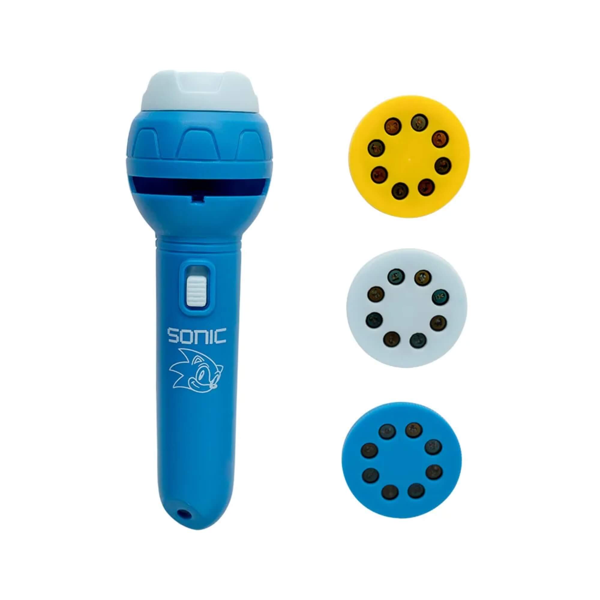 Brinquedo Infantil Lanterna Projetora Sonic + Slides Letron Leo&Leo Leonora - 10463