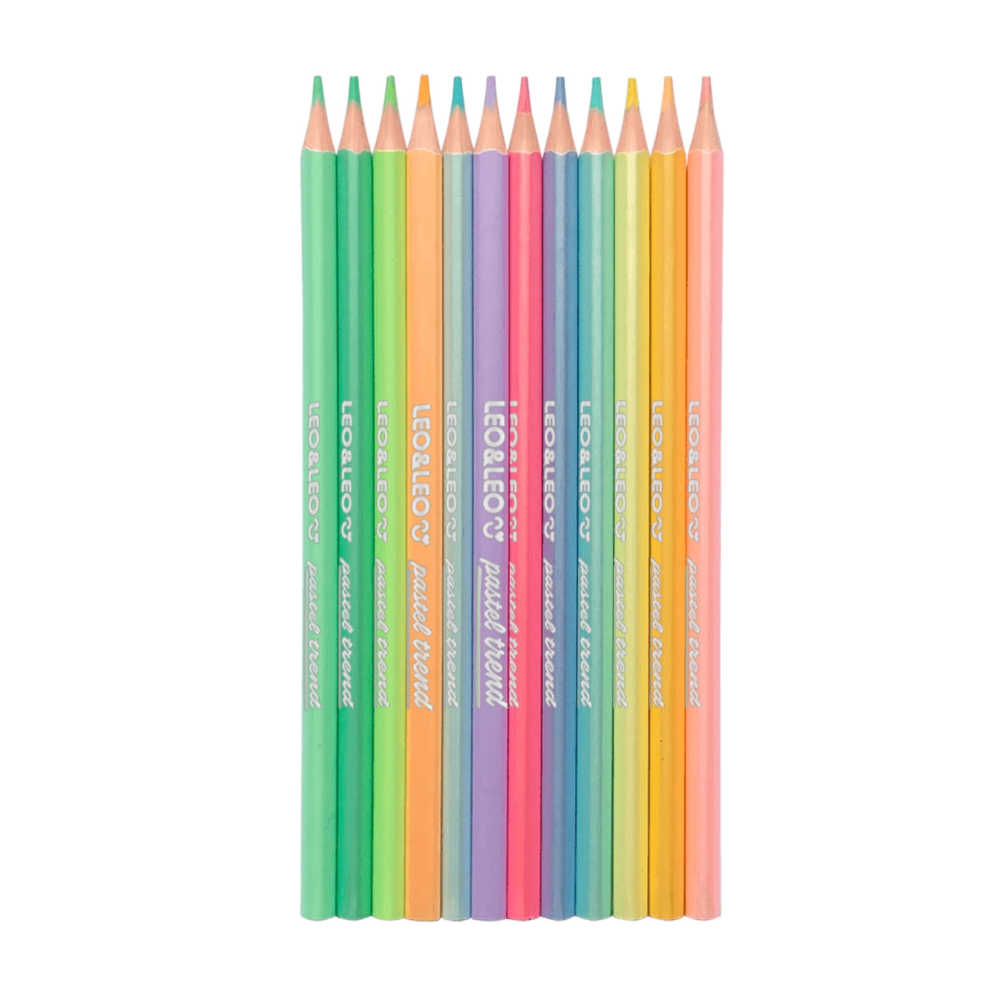 Lápis 12 Cores Tons Pastel Trend Leo&Leo Leonora - 72110