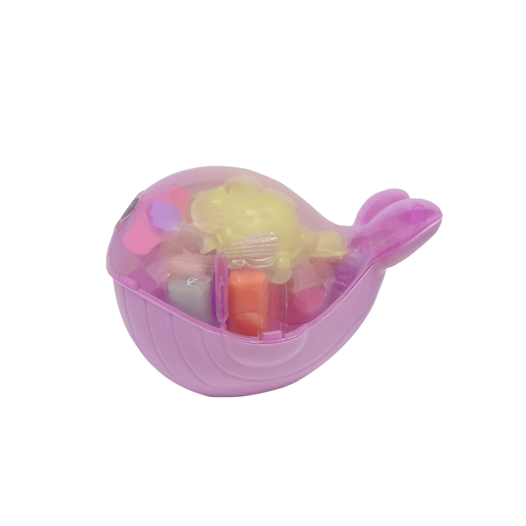 Massa de Modelar Fundo do Mar Baleia - Display c/ 6und - 24 Cores + 5 Moldes Leonora - 72541