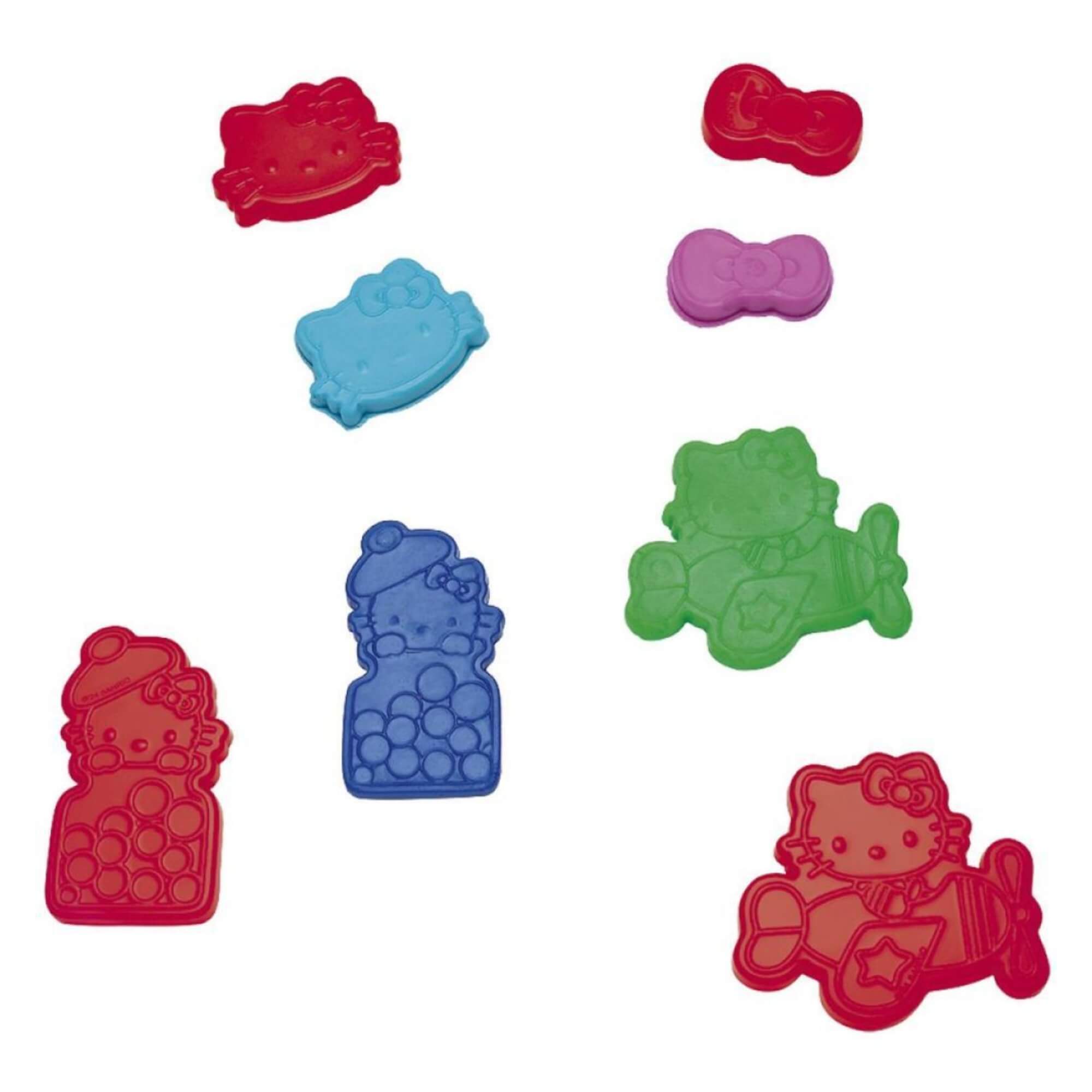 Massinha de Modelar Maleta Hello Kitty c/ 10 Cores + 5 Moldes Sortido e Unitário Leonora - 72566