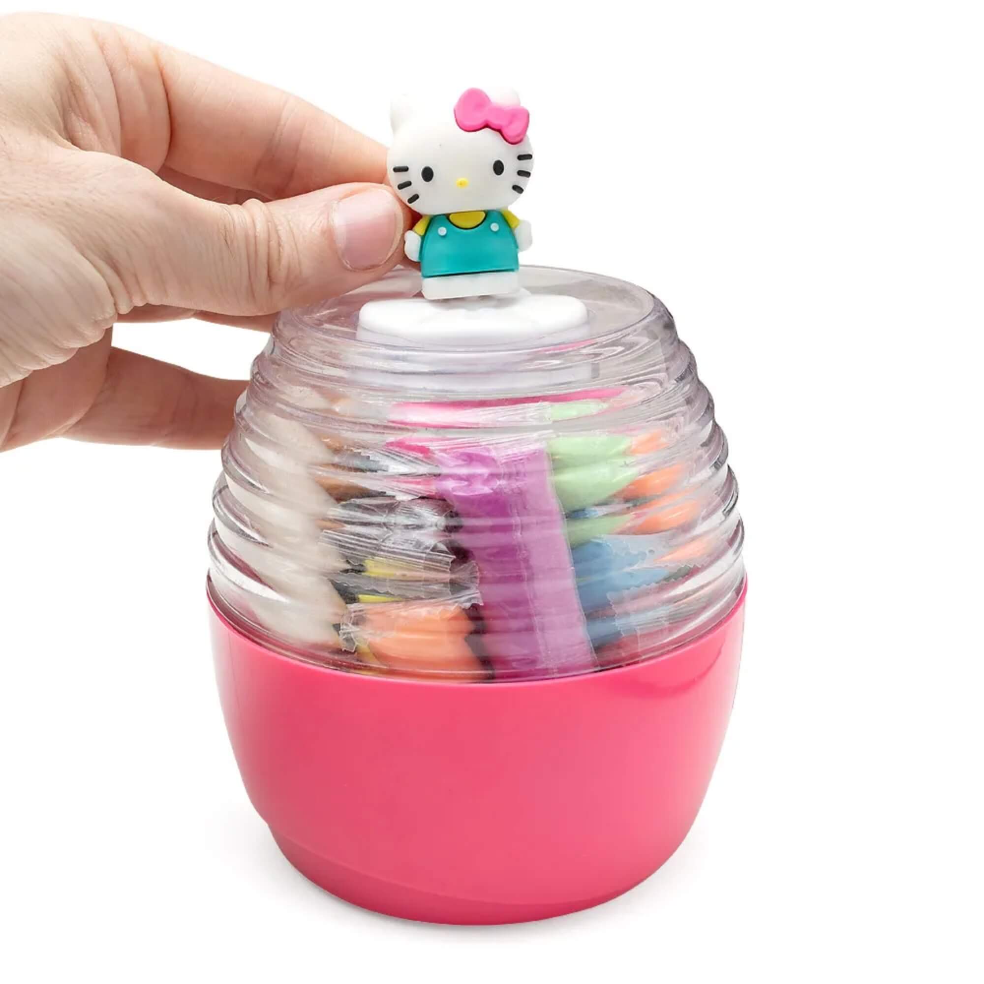 Massinha de Modelar Boneca Surpresa Hello Kitty Pote 300g 20 Cores,Moldes e Boneca Leonora - 72567