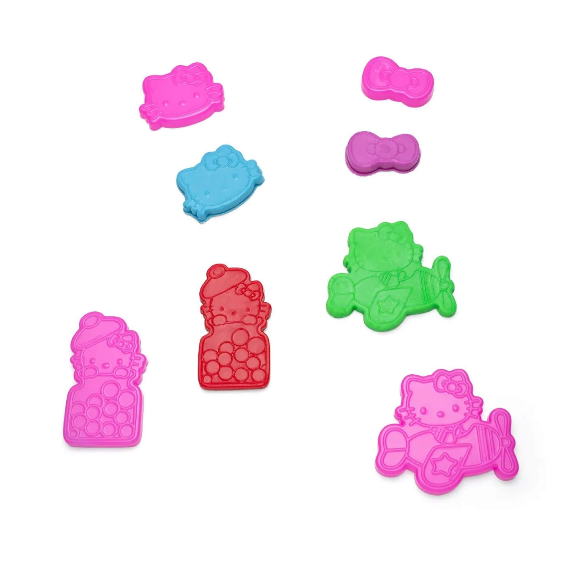 Massinha de Modelar Boneca Surpresa Hello Kitty Pote 300g 20 Cores,Moldes e Boneca Leonora - 72567