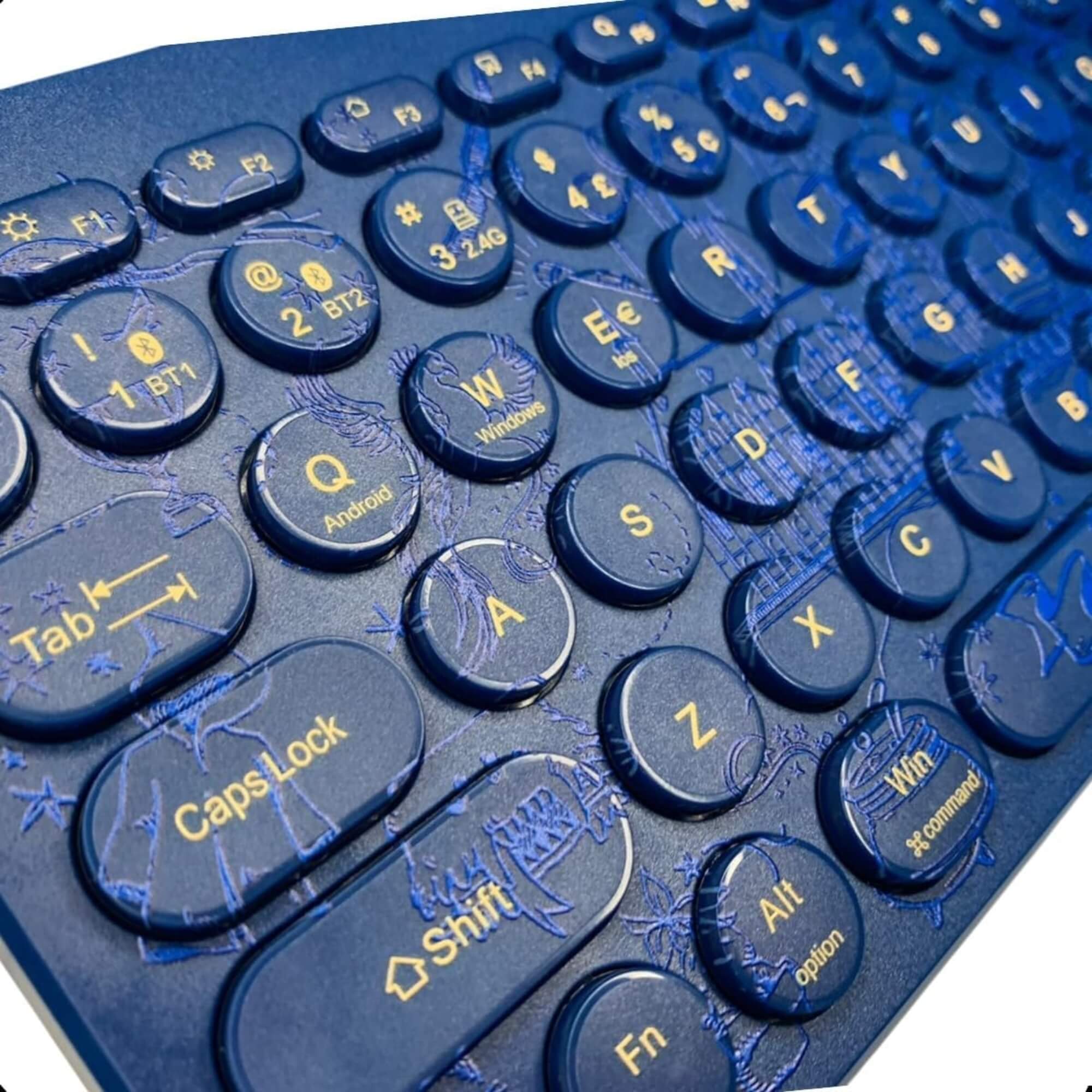 Kit Teclado e Mouse Sem Fio Usb Wireless e Bluetooth Edição Harry Potter Letron Leonora - 74692