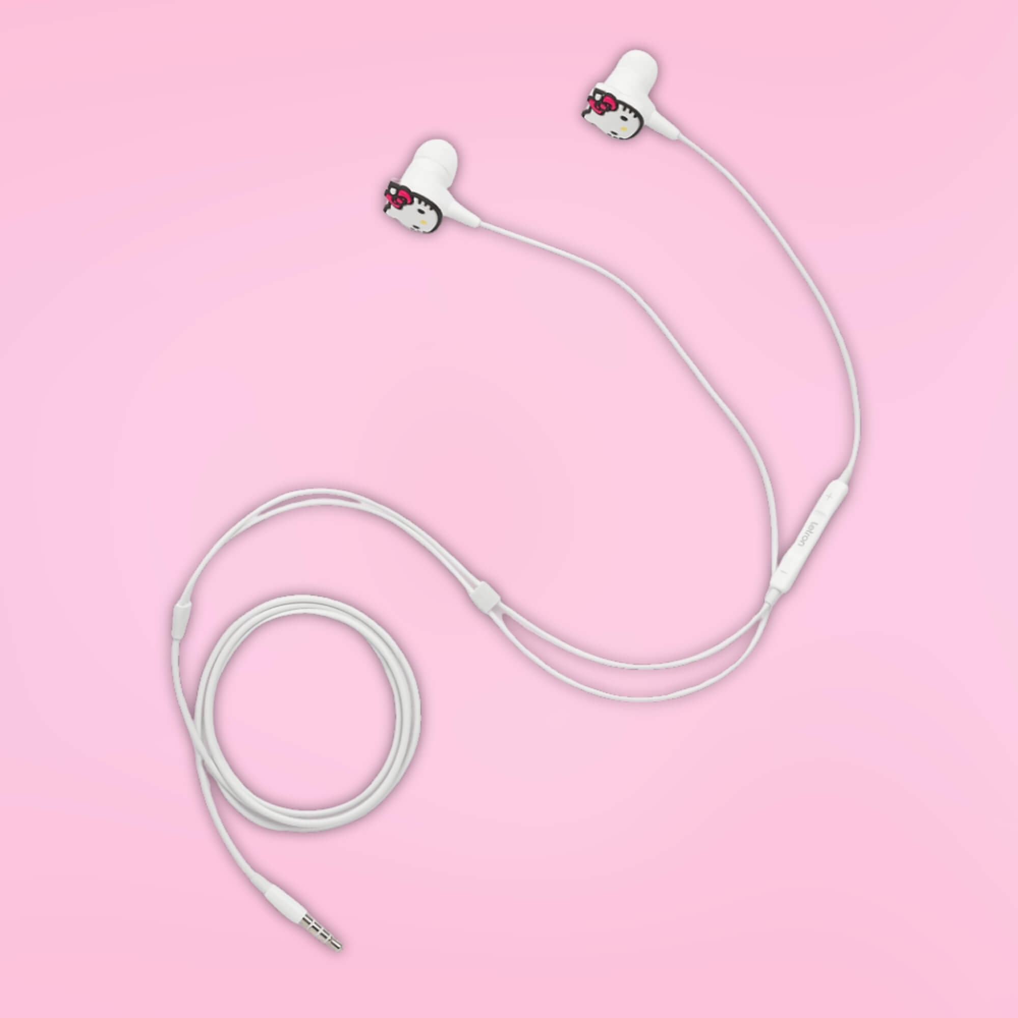 Fone de Ouvido Hello Kitty Intra Auricular com Fio e Microfone Letron Leonora - 94425