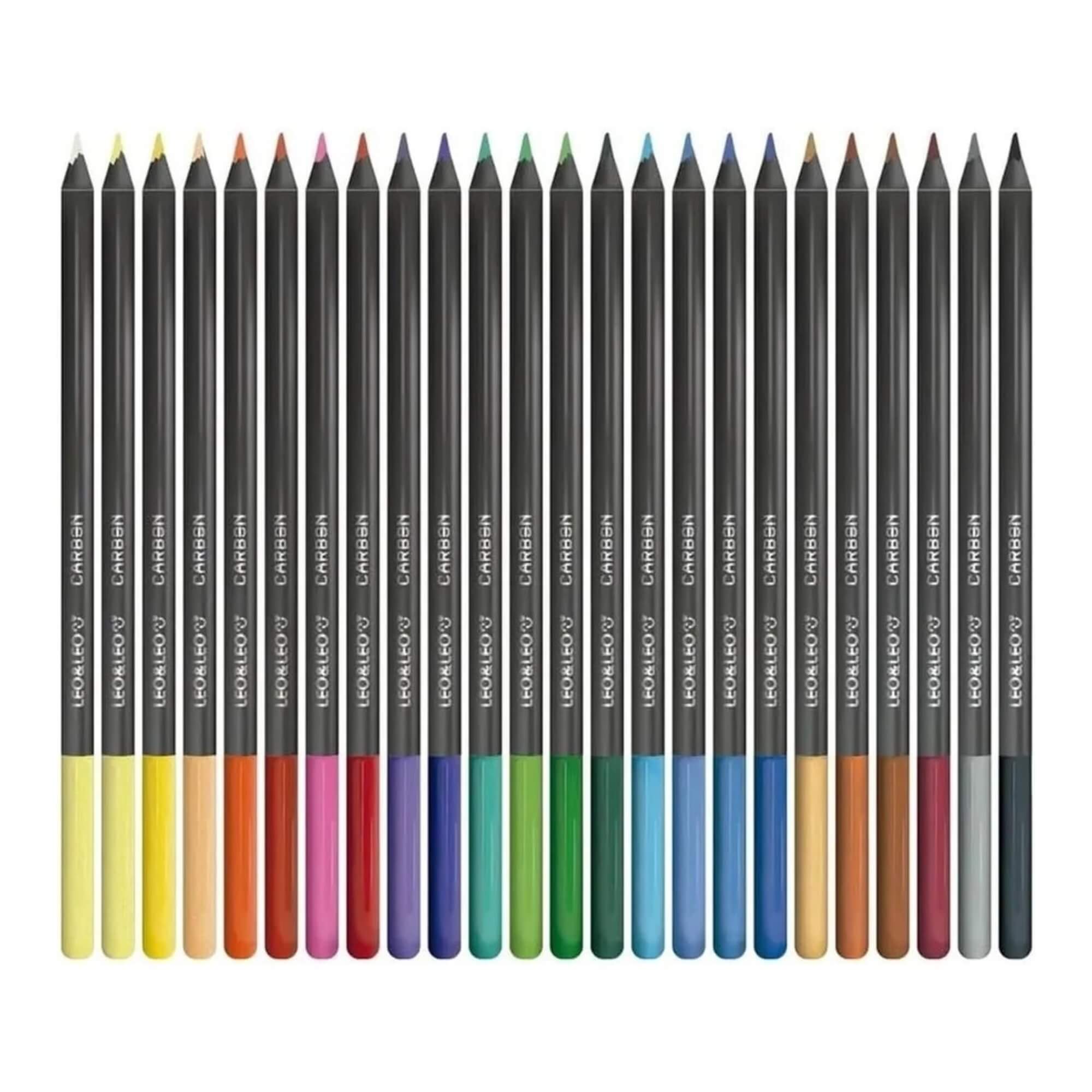 Lápis de Cor Carbon Line 50 Cores Redondo Leo&Leo Leonora - 94433