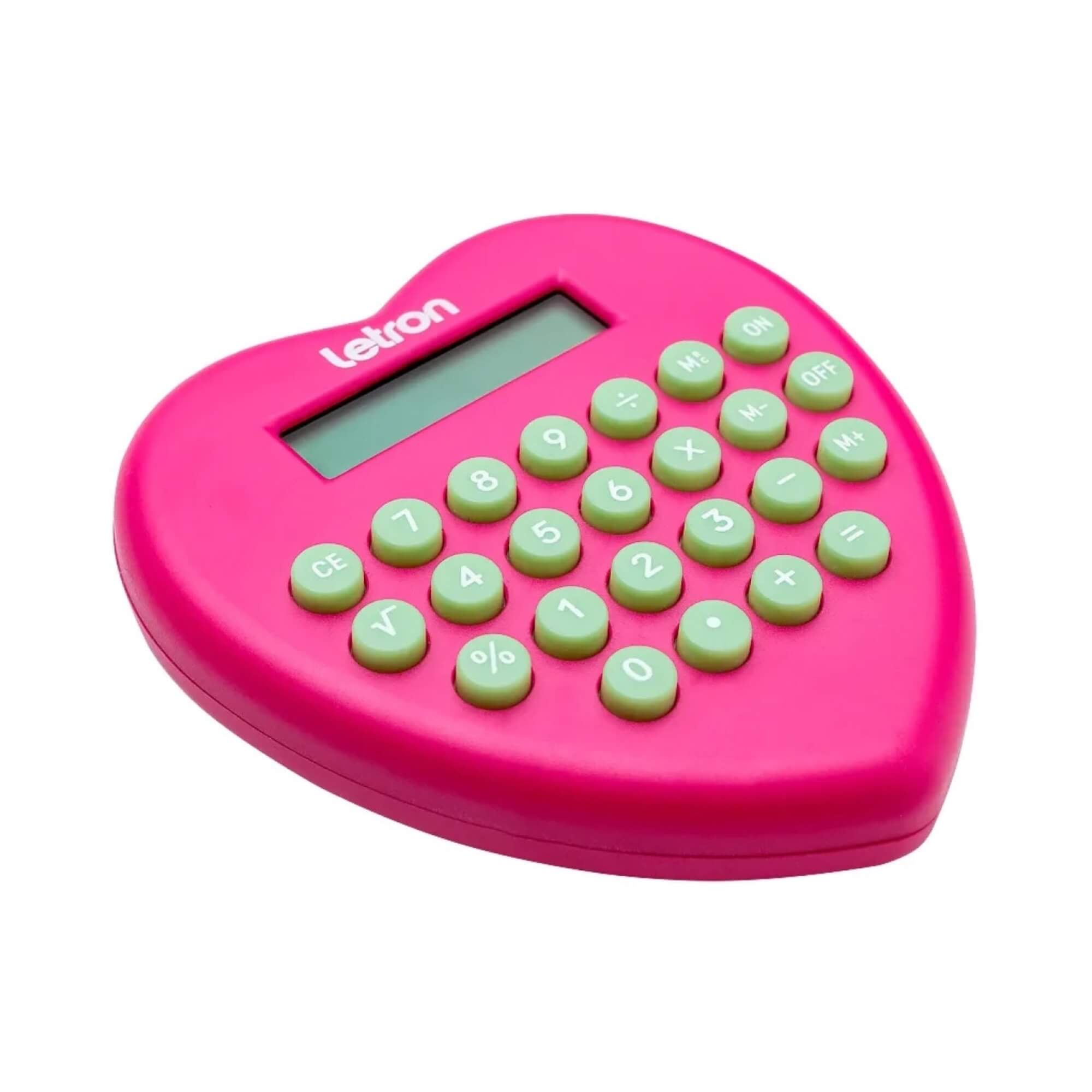 Calculadora 8 Dígitos Coração Rosa Letron Leo&Leo Leonora - 99339