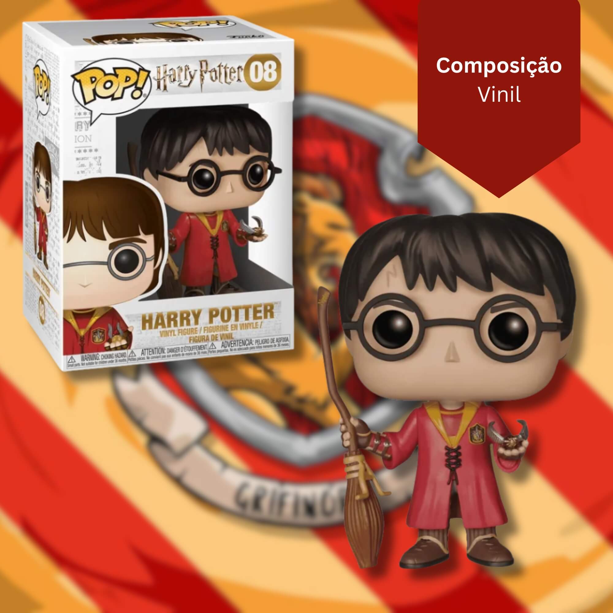 Boneco Funko Pop! Harry Potter - Harry No Quadribol Candide - 12126