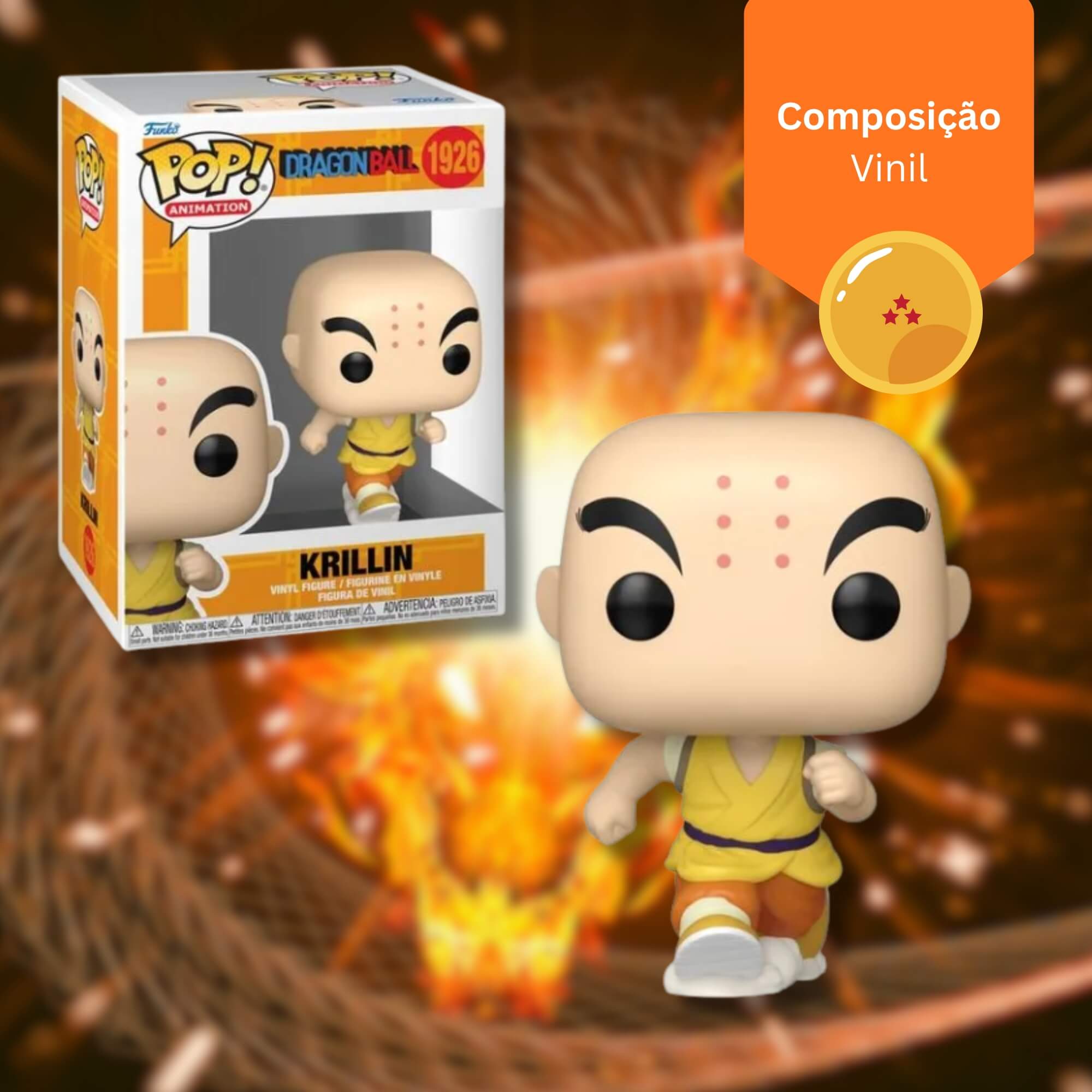 Boneco Funko Pop! Dragon Ball - Krillin Candide - 12148