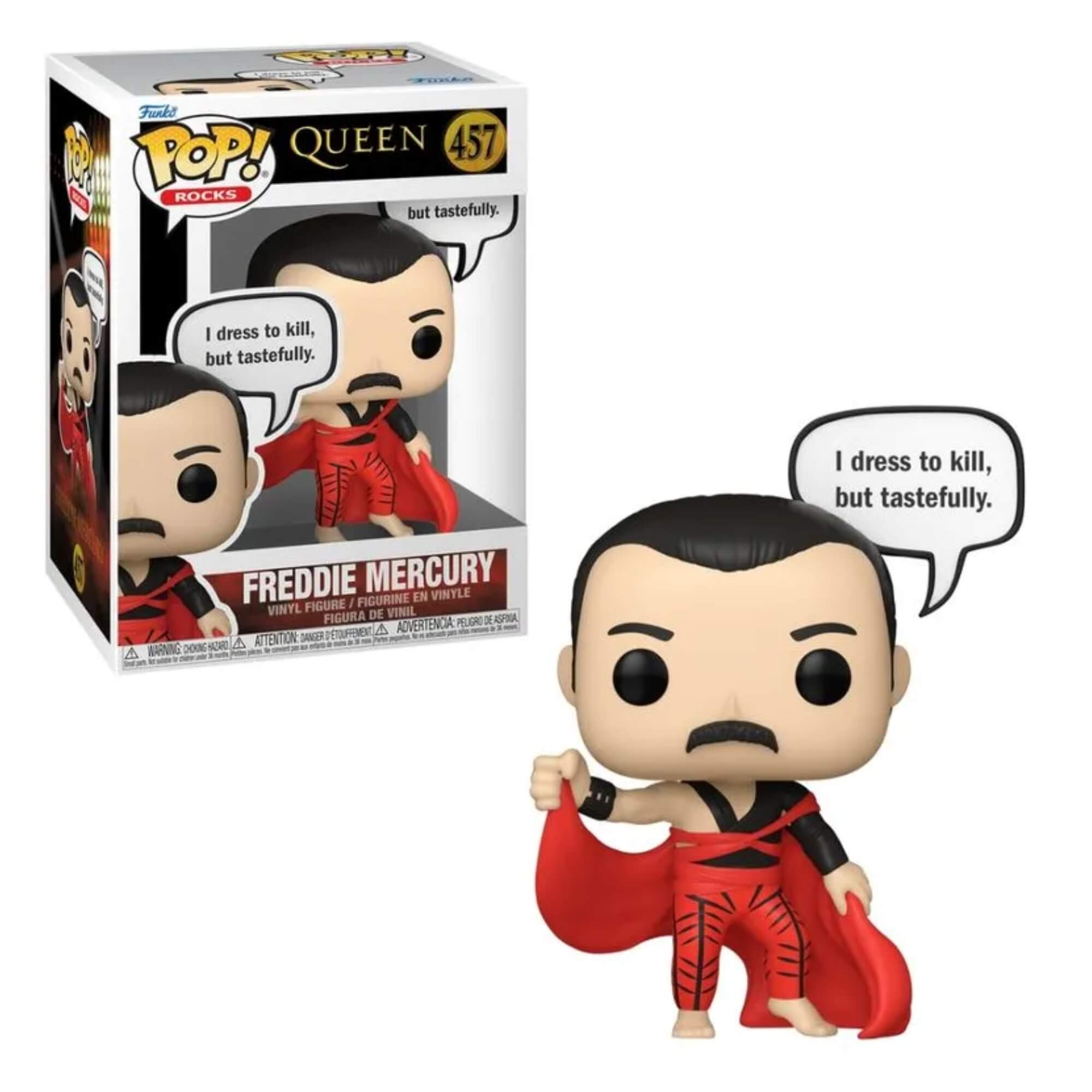 Boneco Funko Pop! Sayings - Freddie Mercury (I Dress to Kill) Candide - 12187