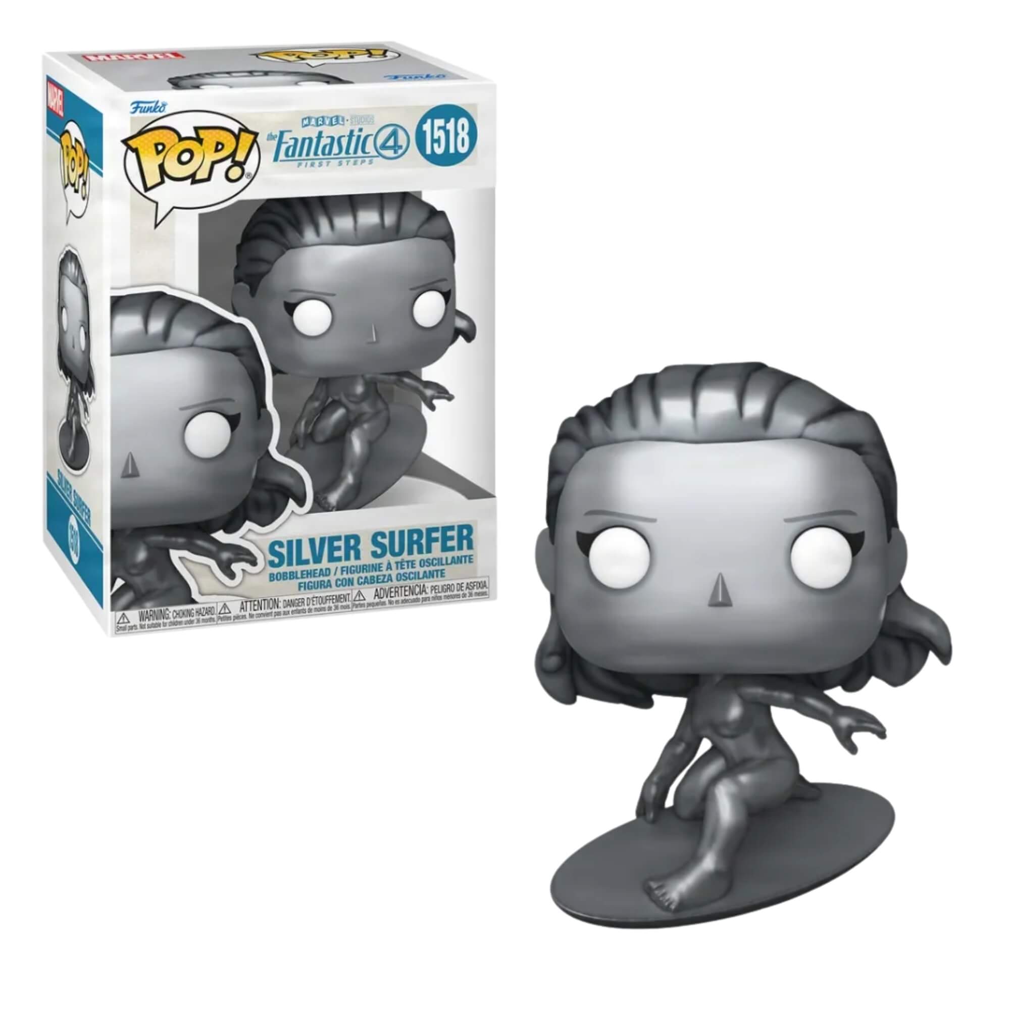 Boneco Funko Pop! Quarteto Fantástico Surfista Prateada Candide - 12206