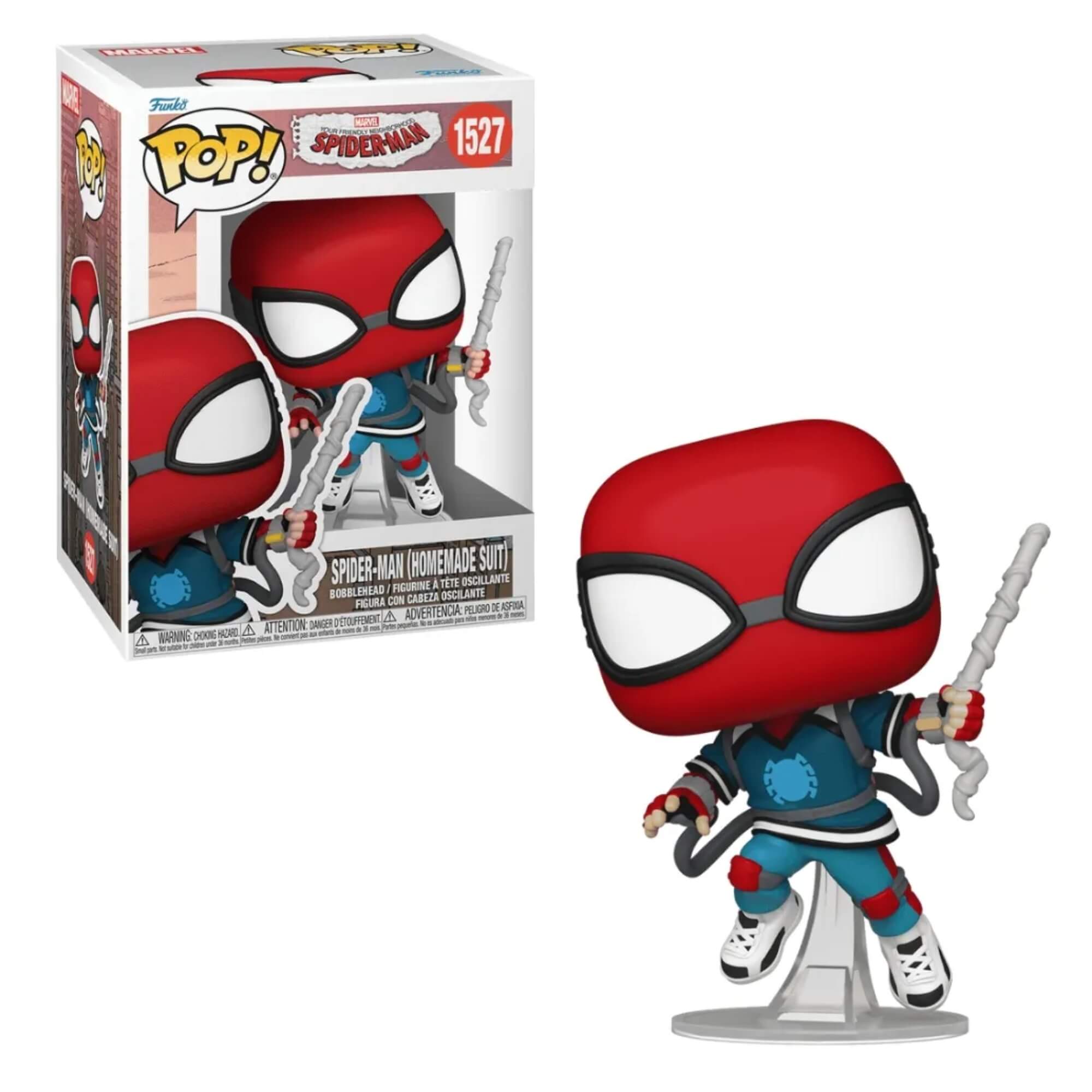 Boneco Funko Pop! Marvel Homem-Aranha Amigão da Vizinhança - Traje Caseiro Candide - 12509