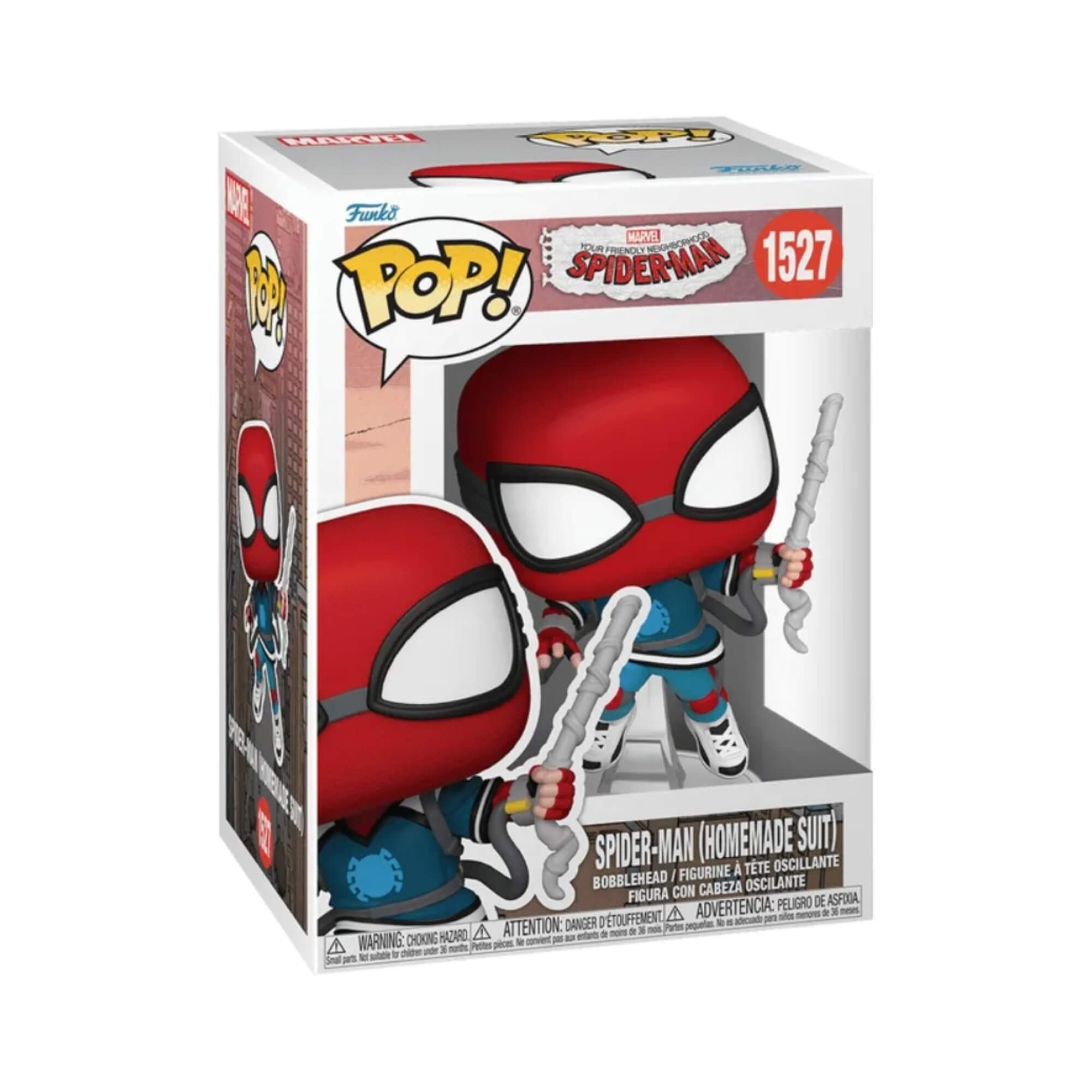Boneco Funko Pop! Marvel Homem-Aranha Amigão da Vizinhança - Traje Caseiro Candide - 12509
