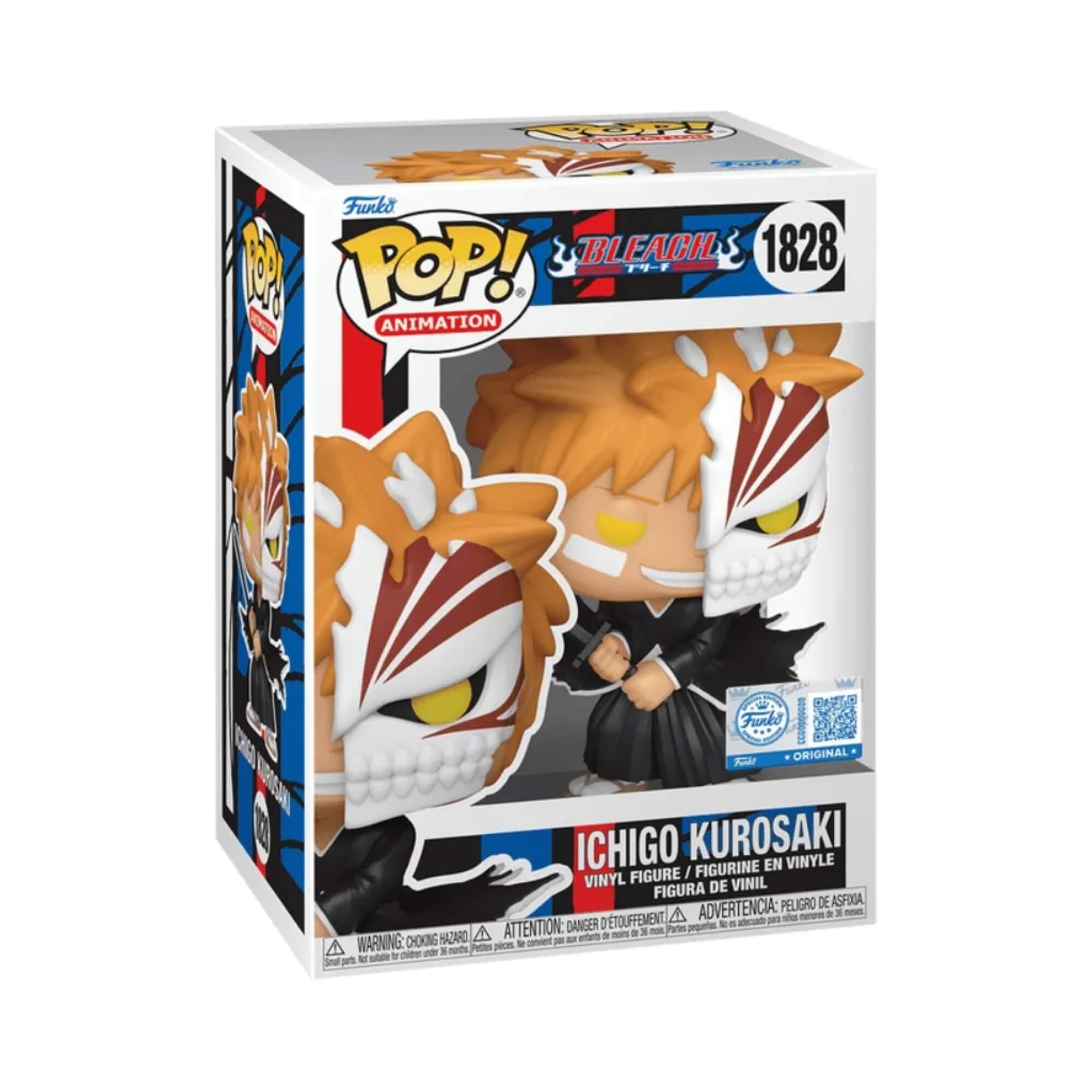 Boneco Funko Pop! Bleach - Ichigo Meia Máscara de Hollow Candide - 12529