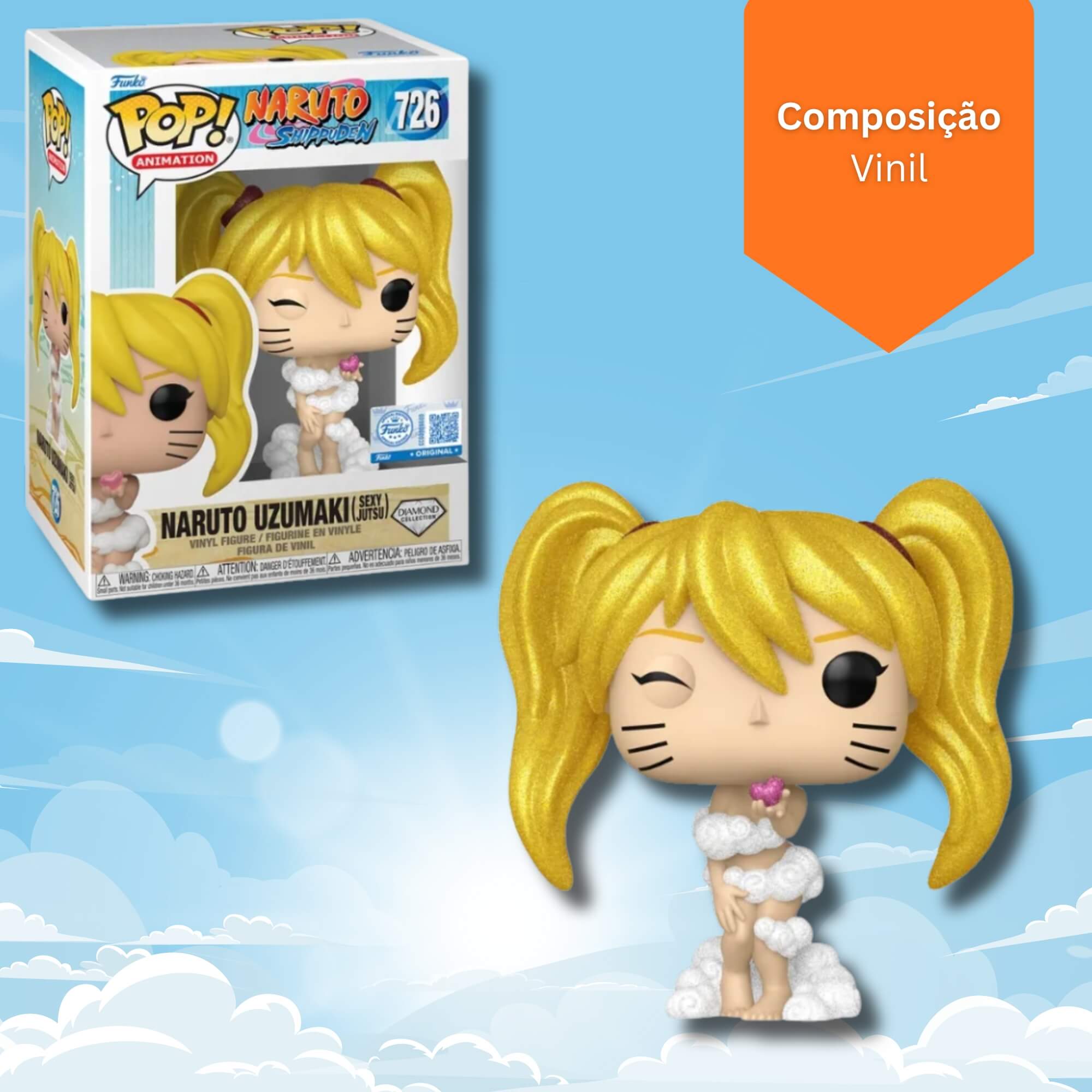Boneco Funko Pop! Naruto Clássico Jutsu Sexy (Glitter) Candide - 12575