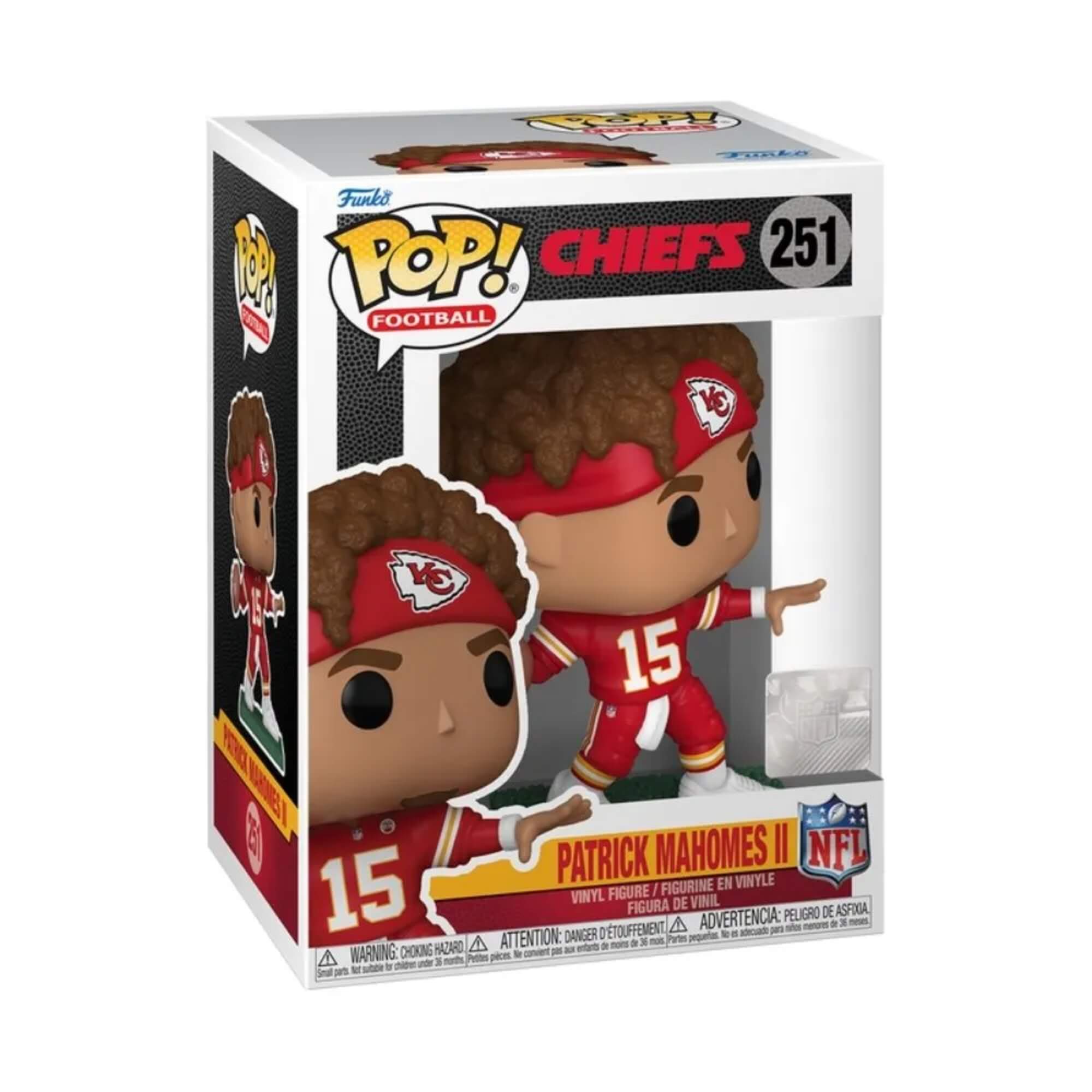 Boneco Funko Pop! NFL Chiefs - Patrick Mahomes com Faixa na Cabeça Candide - 11458