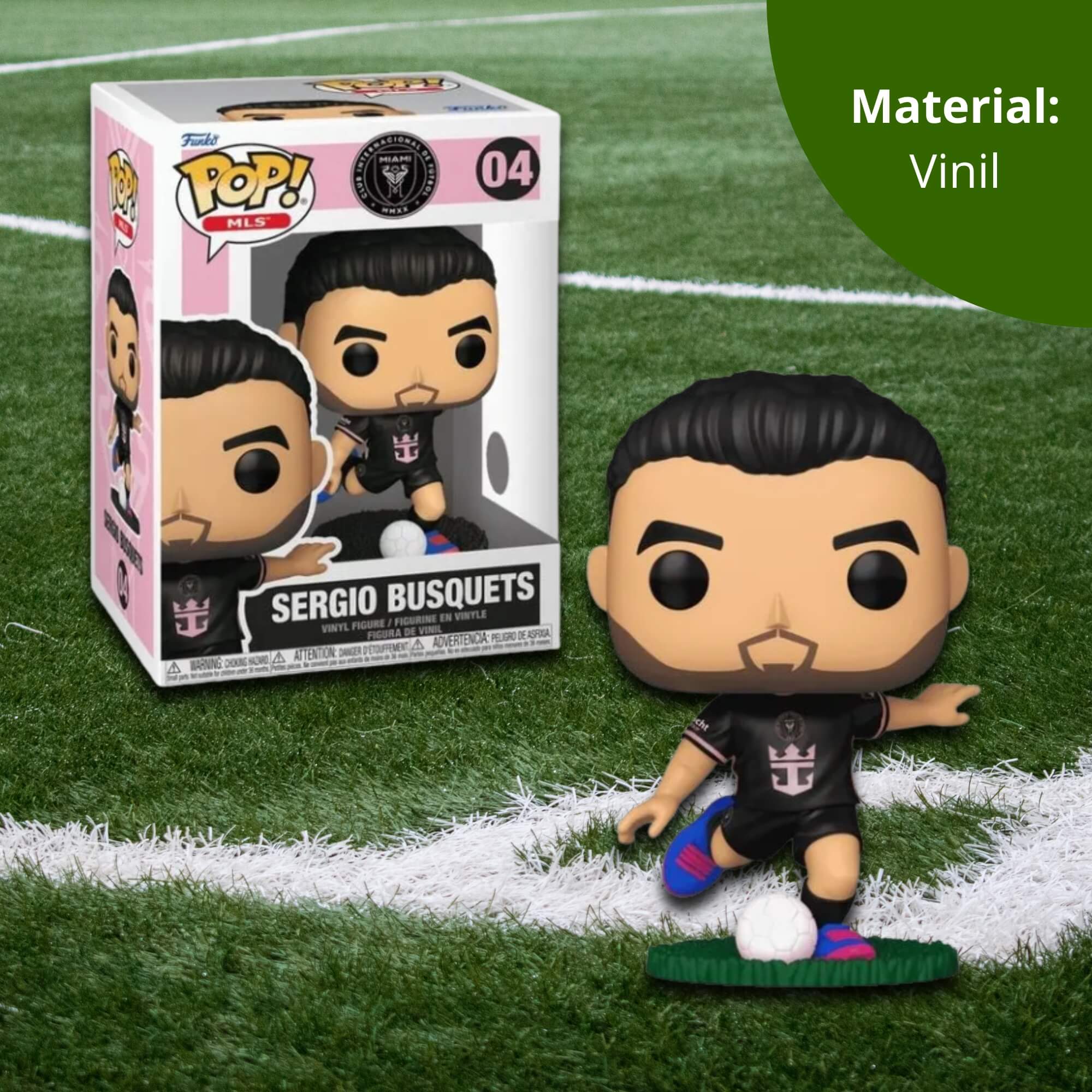 Boneco Funko Pop! Inter Miami - Sergio Busquets Candide - 12639