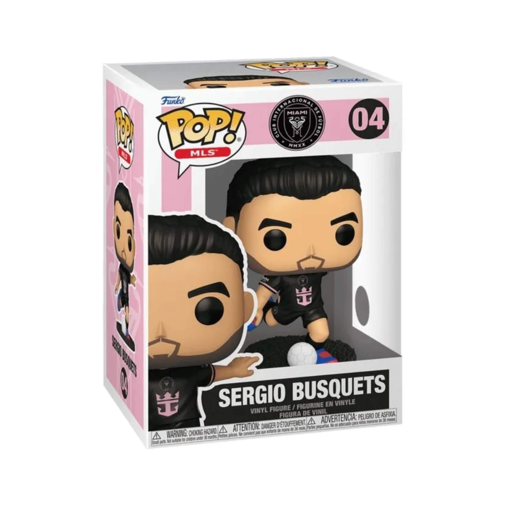 Boneco Funko Pop! Inter Miami - Sergio Busquets Candide - 12639