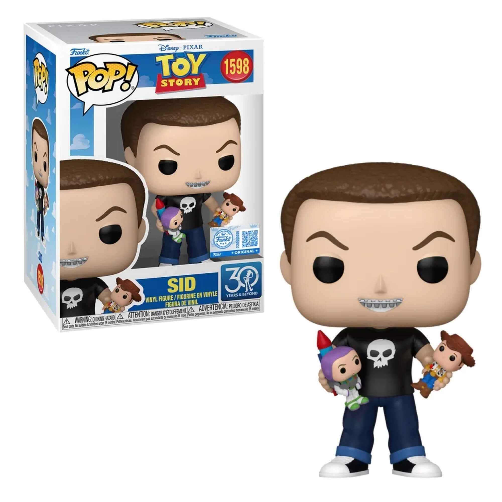 Boneco Funko Pop! Disney Toy Story 30 anos - Sid Candide - 12606