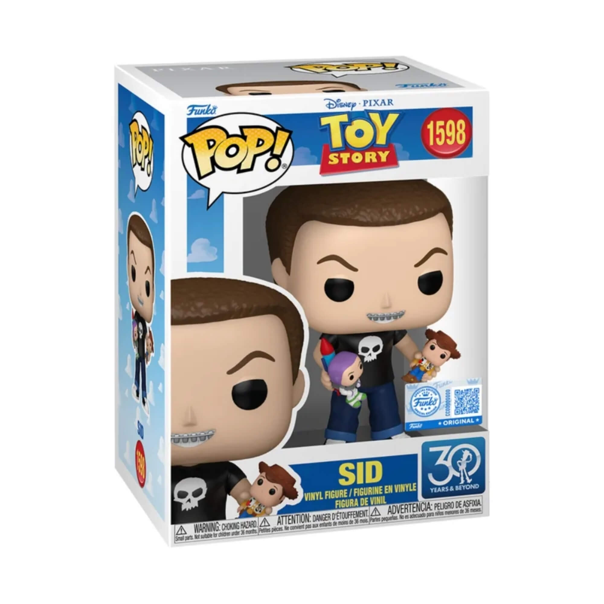 Boneco Funko Pop! Disney Toy Story 30 anos - Sid Candide - 12606