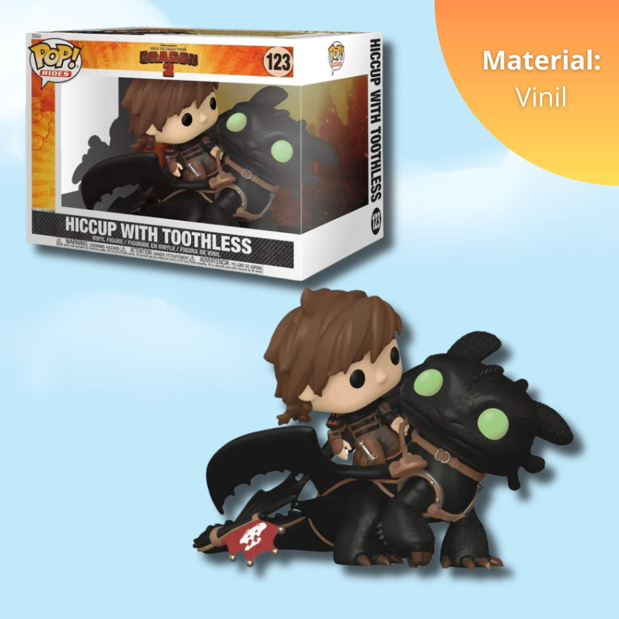 Boneco Funko Pop! Como Treinar Seu Dragão Soluço e Banguela Candide - 12177
