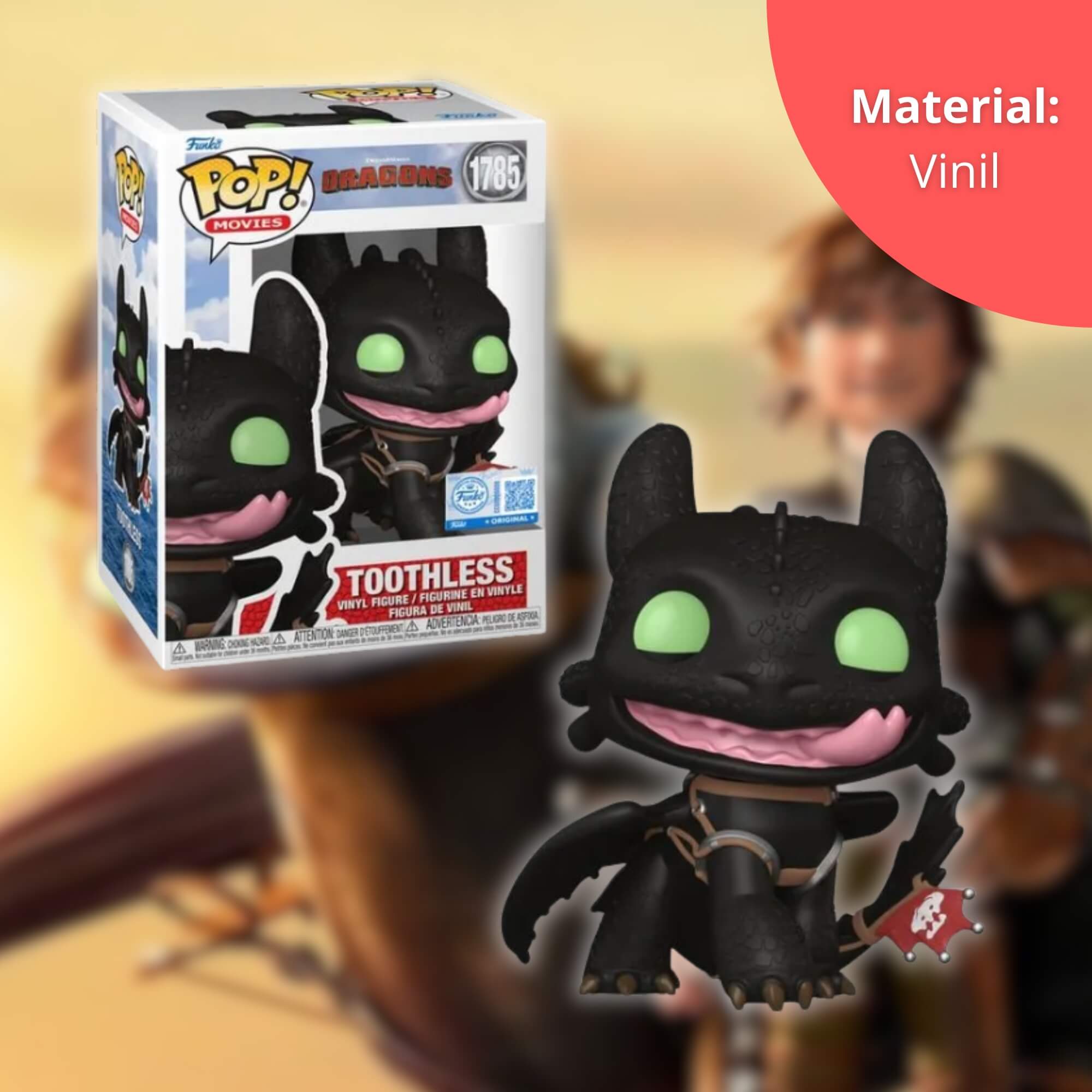 Boneco Funko Pop! Como Treinar o Seu Dragão - Banguela Sorrindo Candide - 12140