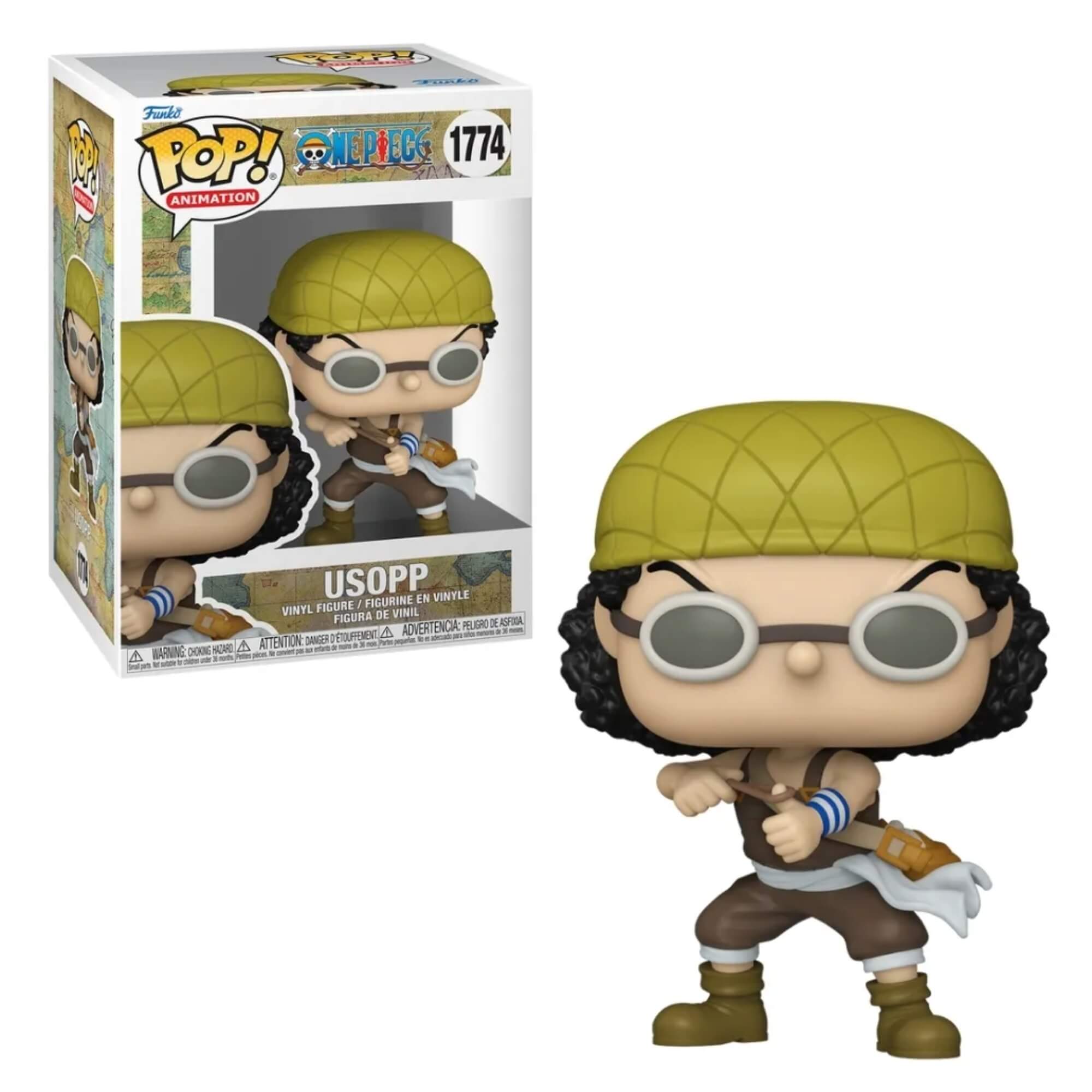Boneco Funko Pop! One Piece - Usopp com Estilingue Candide - 11846