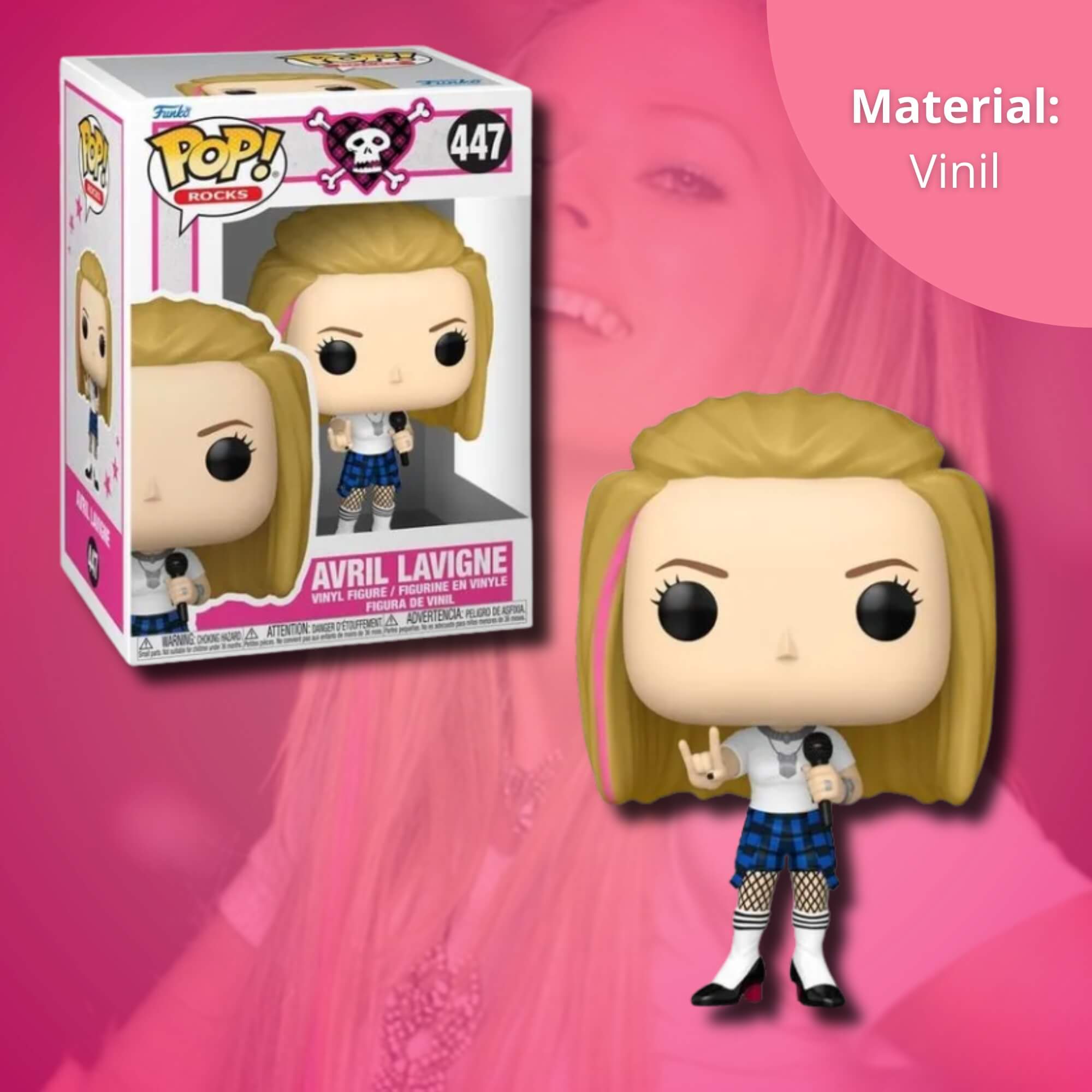 Boneco Funko Pop! Rocks - Avril Lavigne (Girlfriend) Candide - 11901