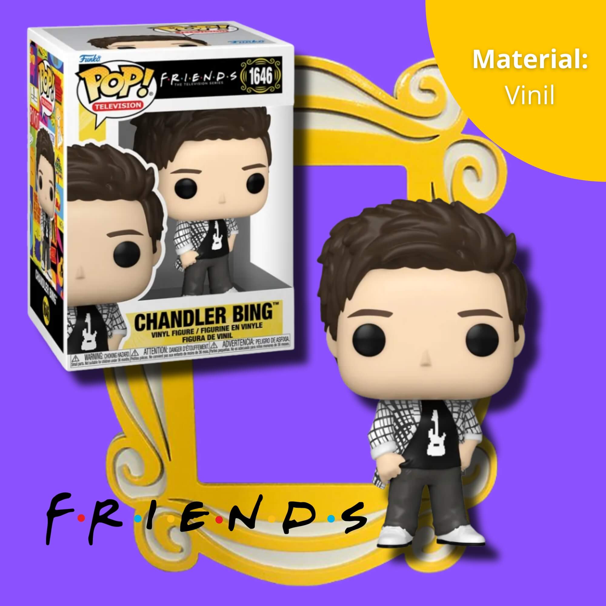 Boneco Funko Pop! Friends - Chandler na Banda Way, No Way Candide - 11760